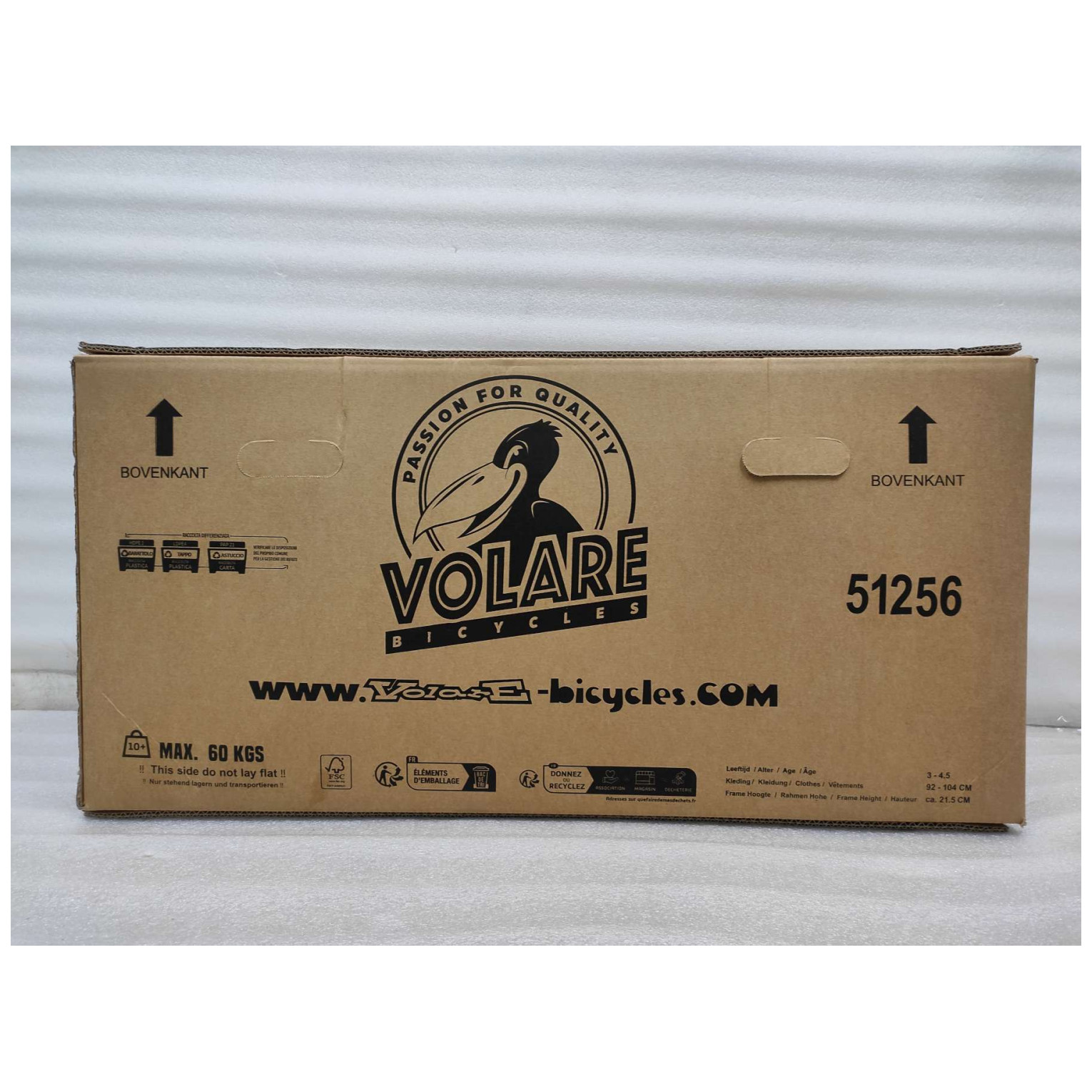 Volare Strike Fiets - 12 inch - Zwart Groen