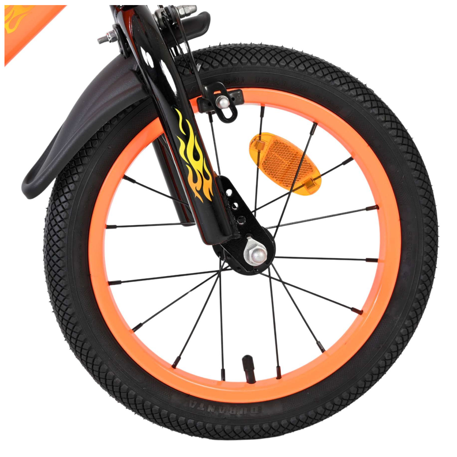Volare Strike Fiets - 14 inch - Zwart Oranje