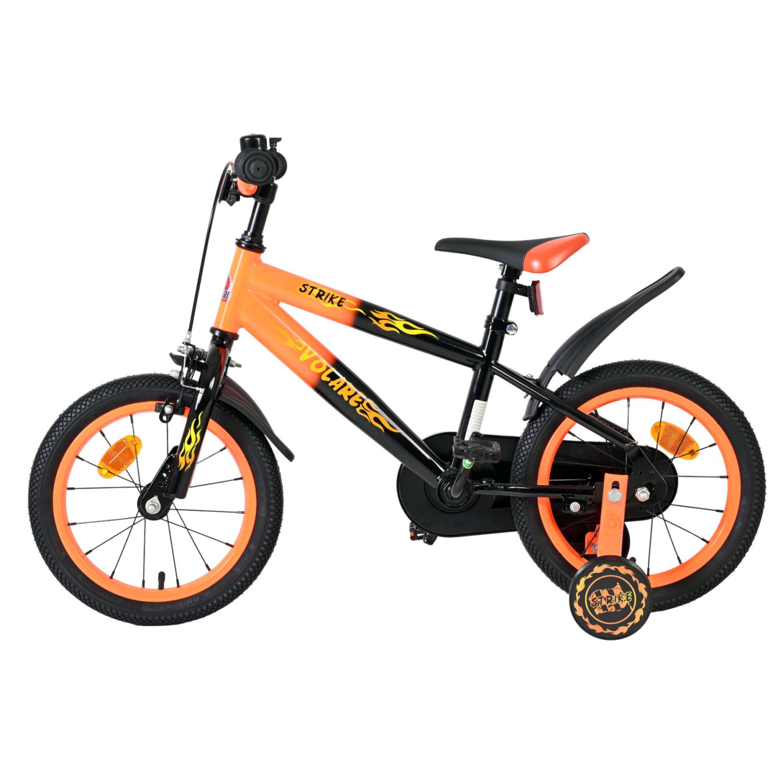 Volare Strike Fiets - 14 inch - Zwart Oranje