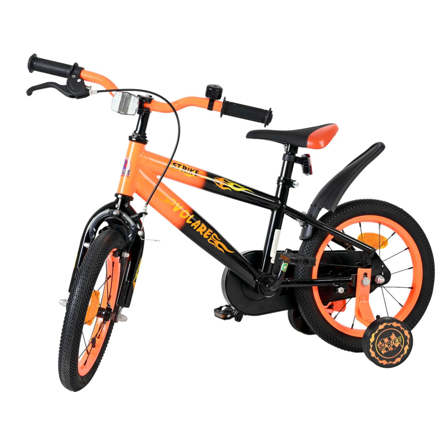 Volare Strike Fiets - 14 inch - Zwart Oranje