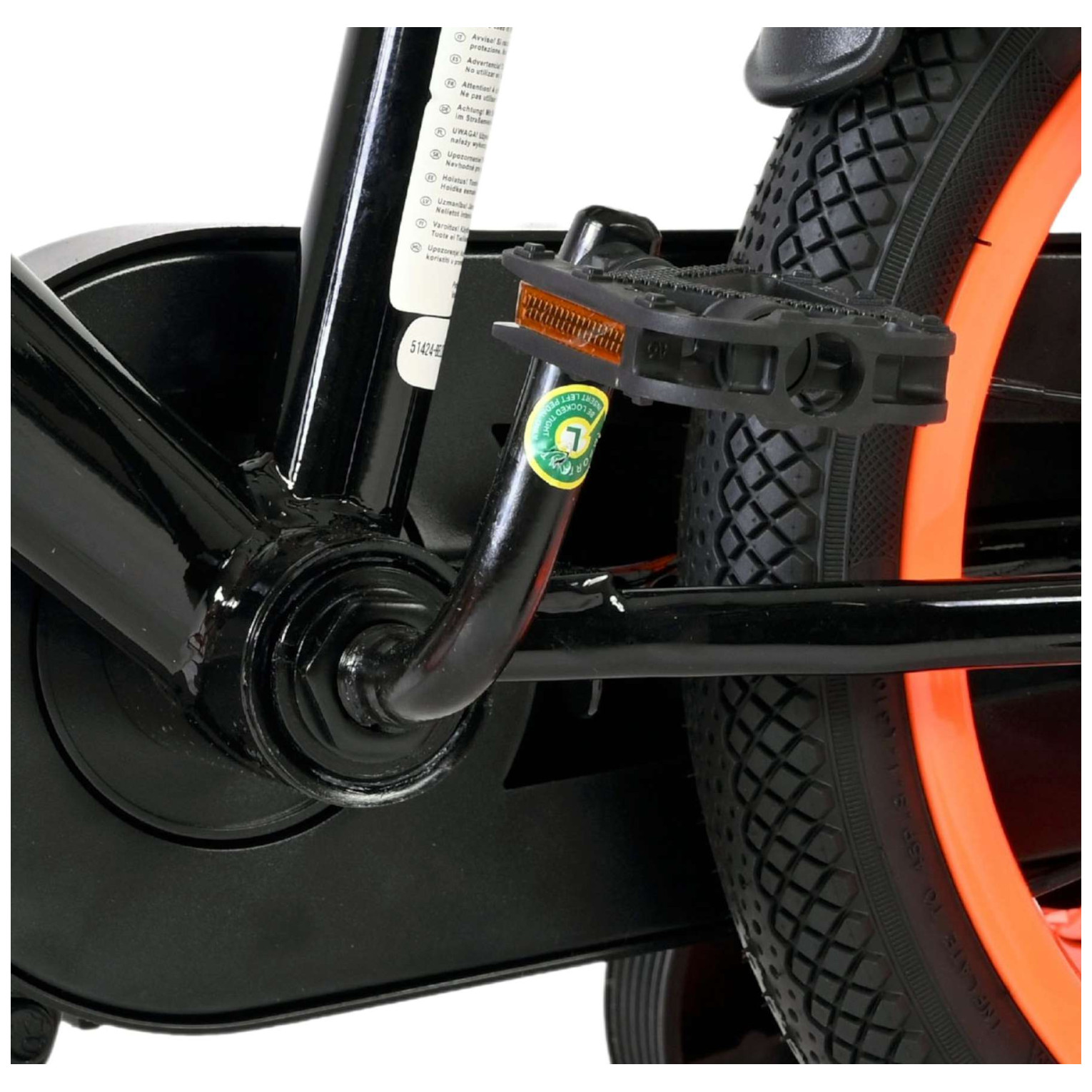 Volare Strike Fiets - 14 inch - Zwart Oranje