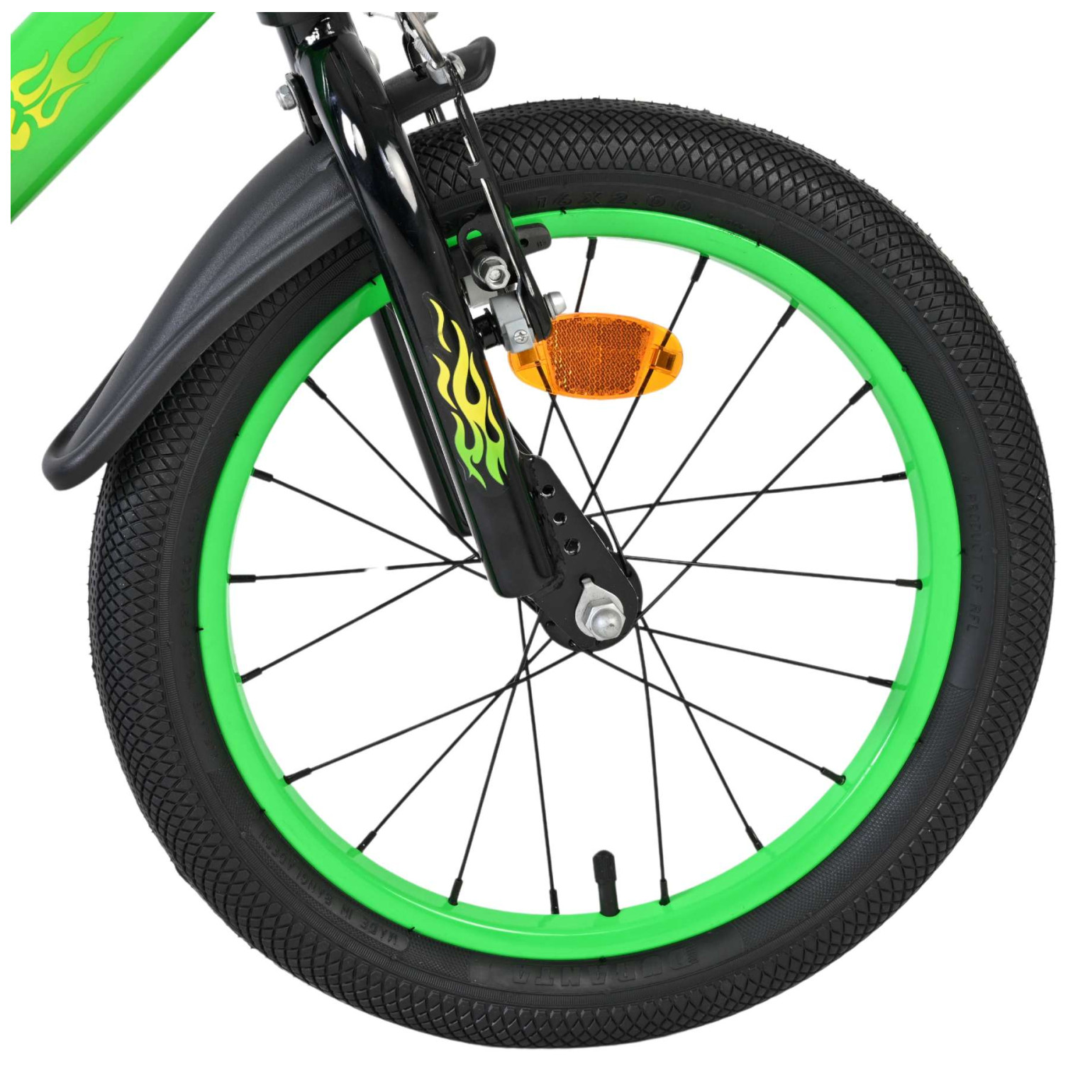 Volare Strike Fiets - 16 inch - Zwart Groen