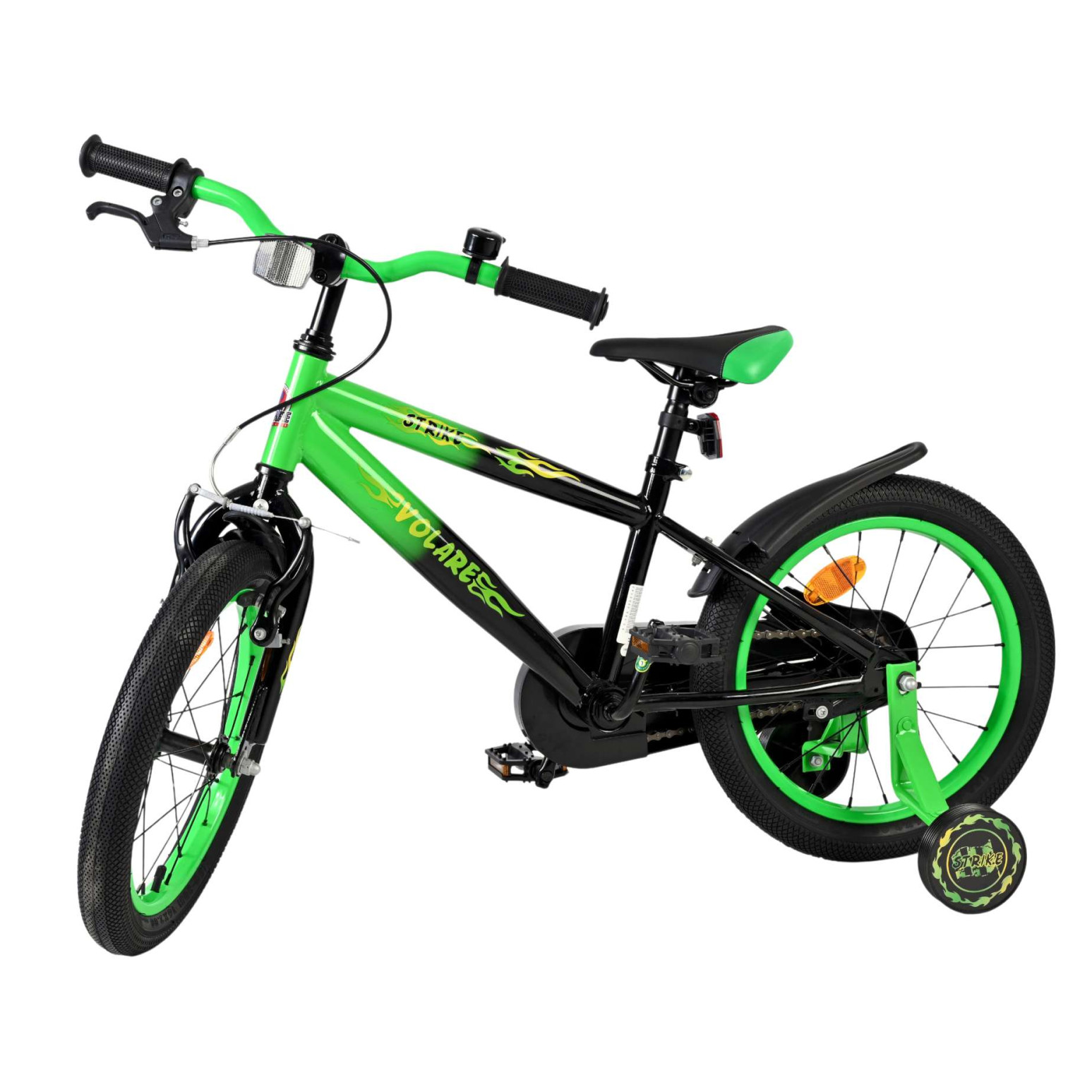 Volare Strike Fiets - 16 inch - Zwart Groen