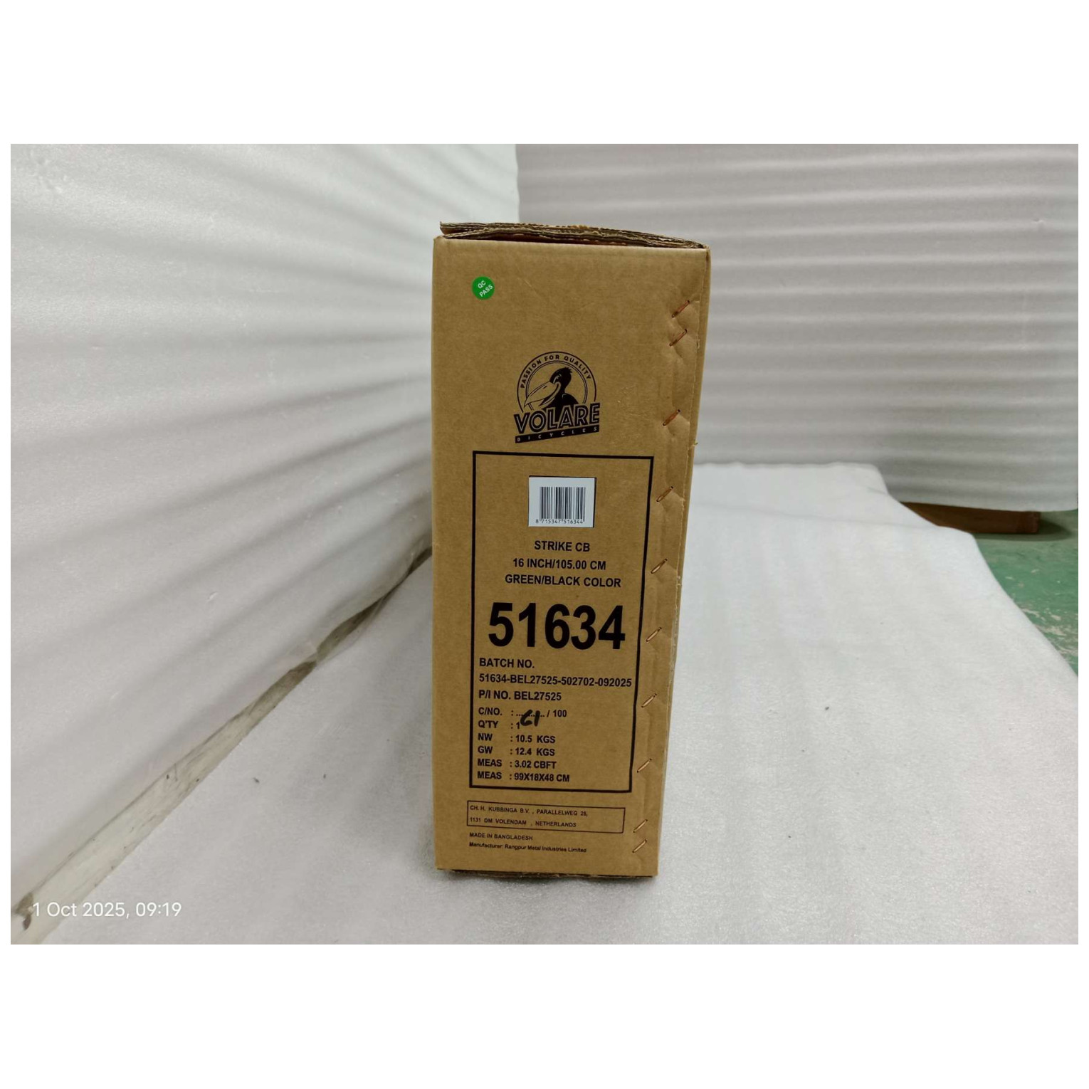 Volare Strike Fiets - 16 inch - Zwart Groen