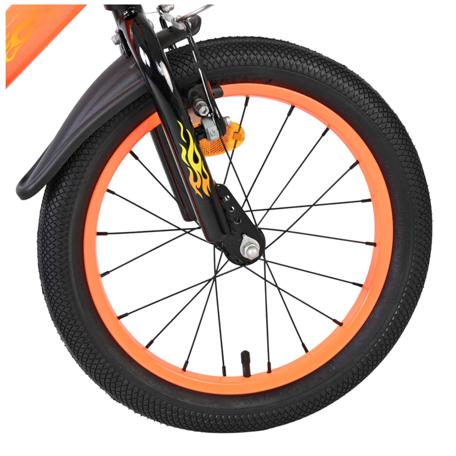Volare Strike Fiets - 16 inch - Zwart Oranje
