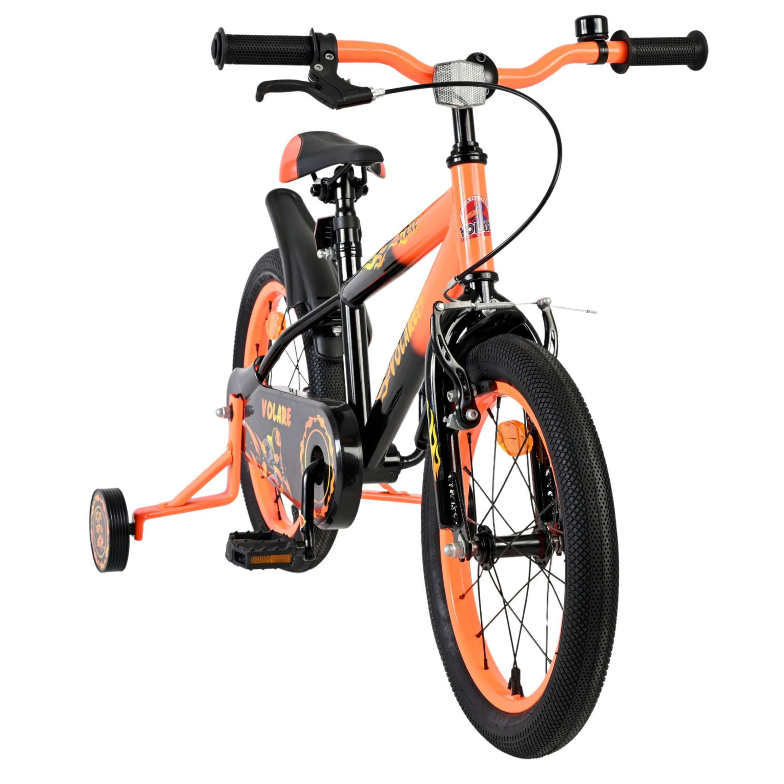 Volare Strike Fiets - 16 inch - Zwart Oranje