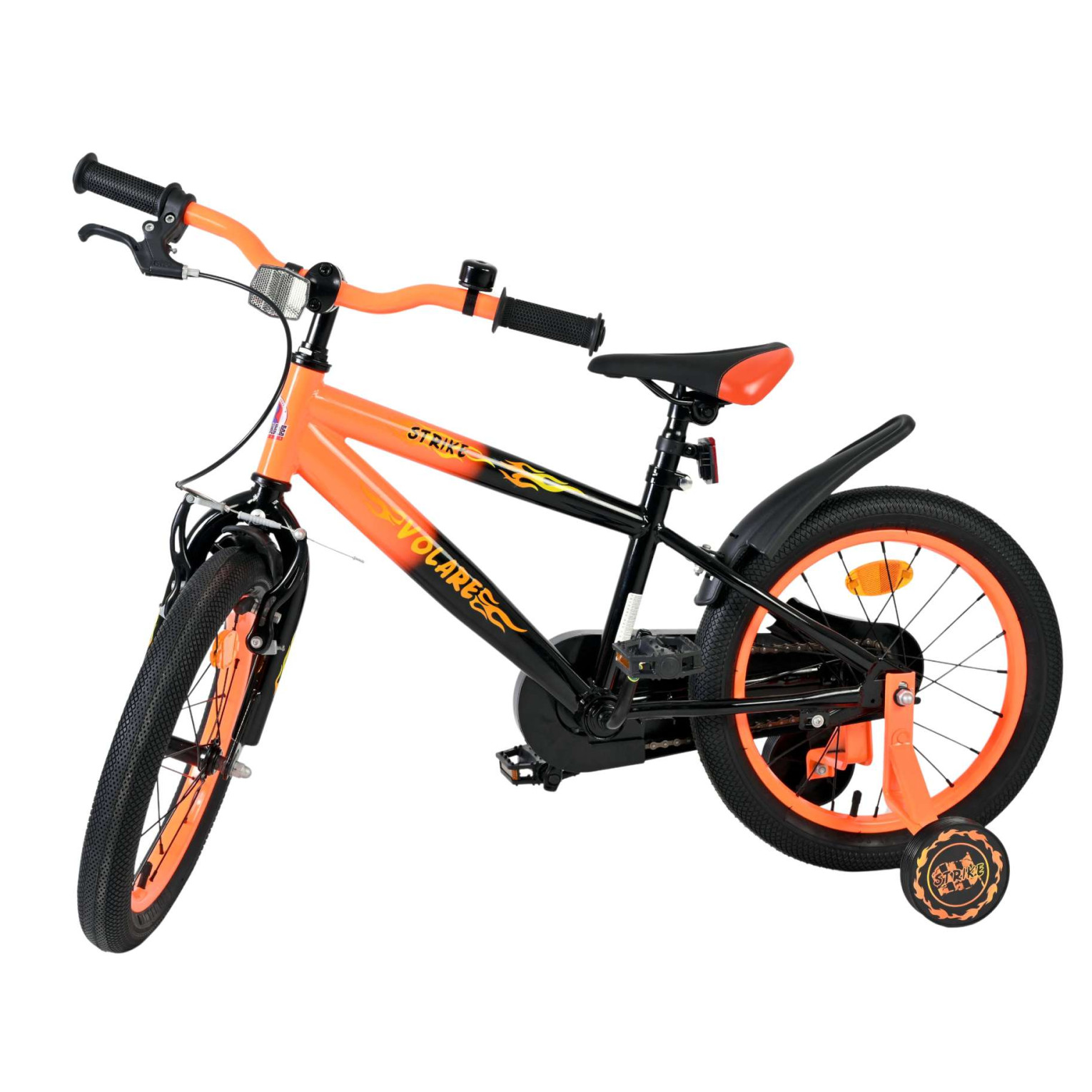 Volare Strike Fiets - 16 inch - Zwart Oranje