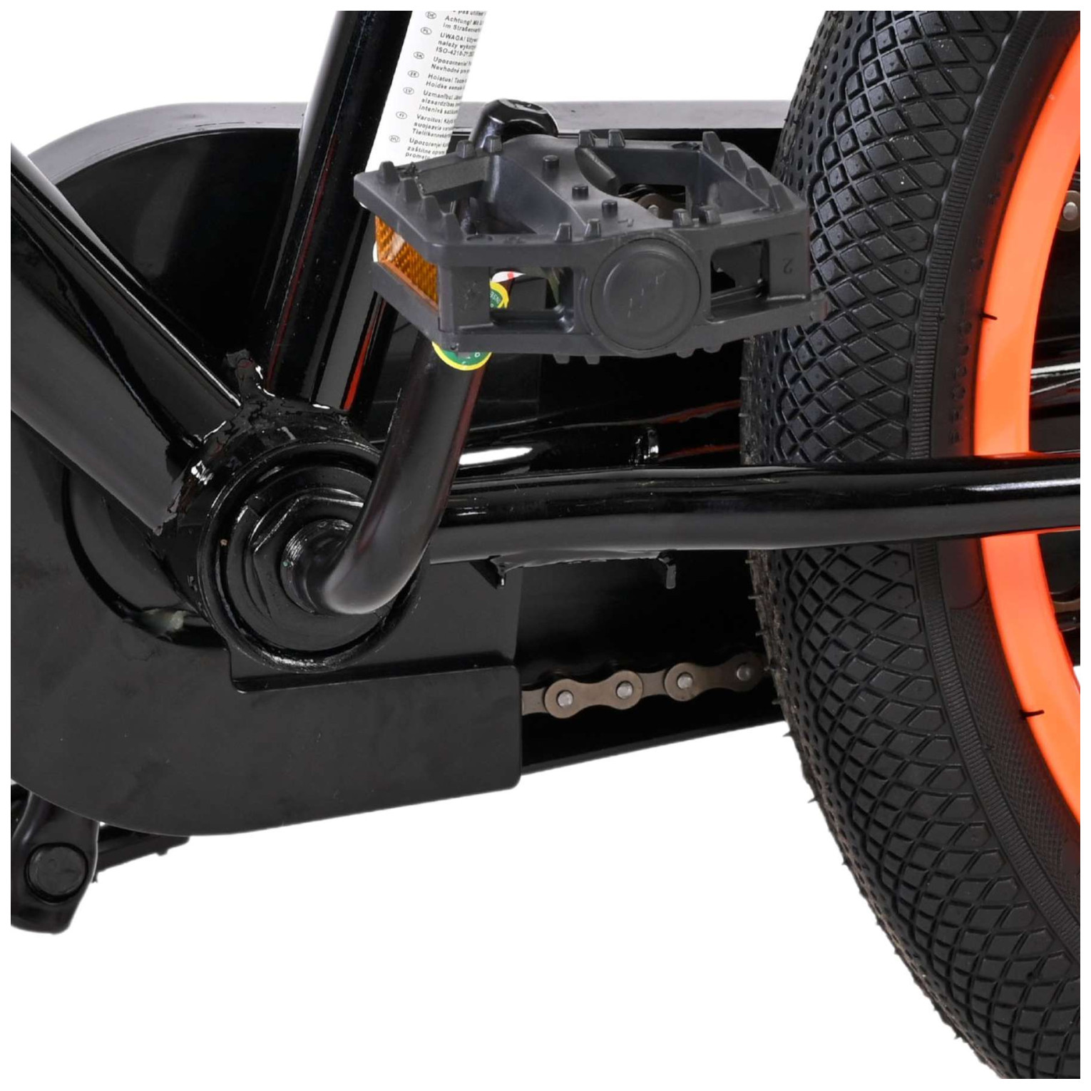 Volare Strike Fiets - 16 inch - Zwart Oranje