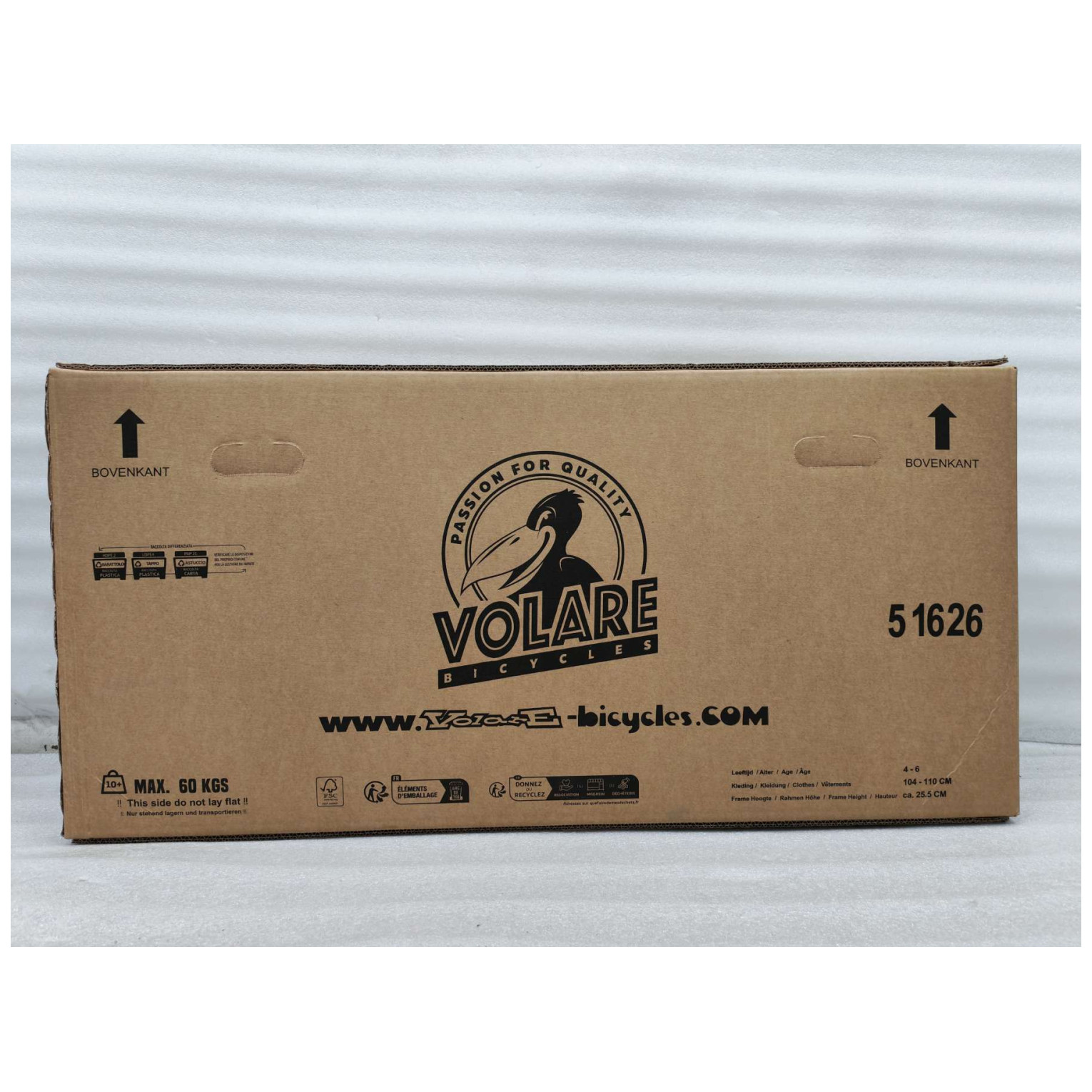 Volare Strike Fiets - 16 inch - Zwart Oranje