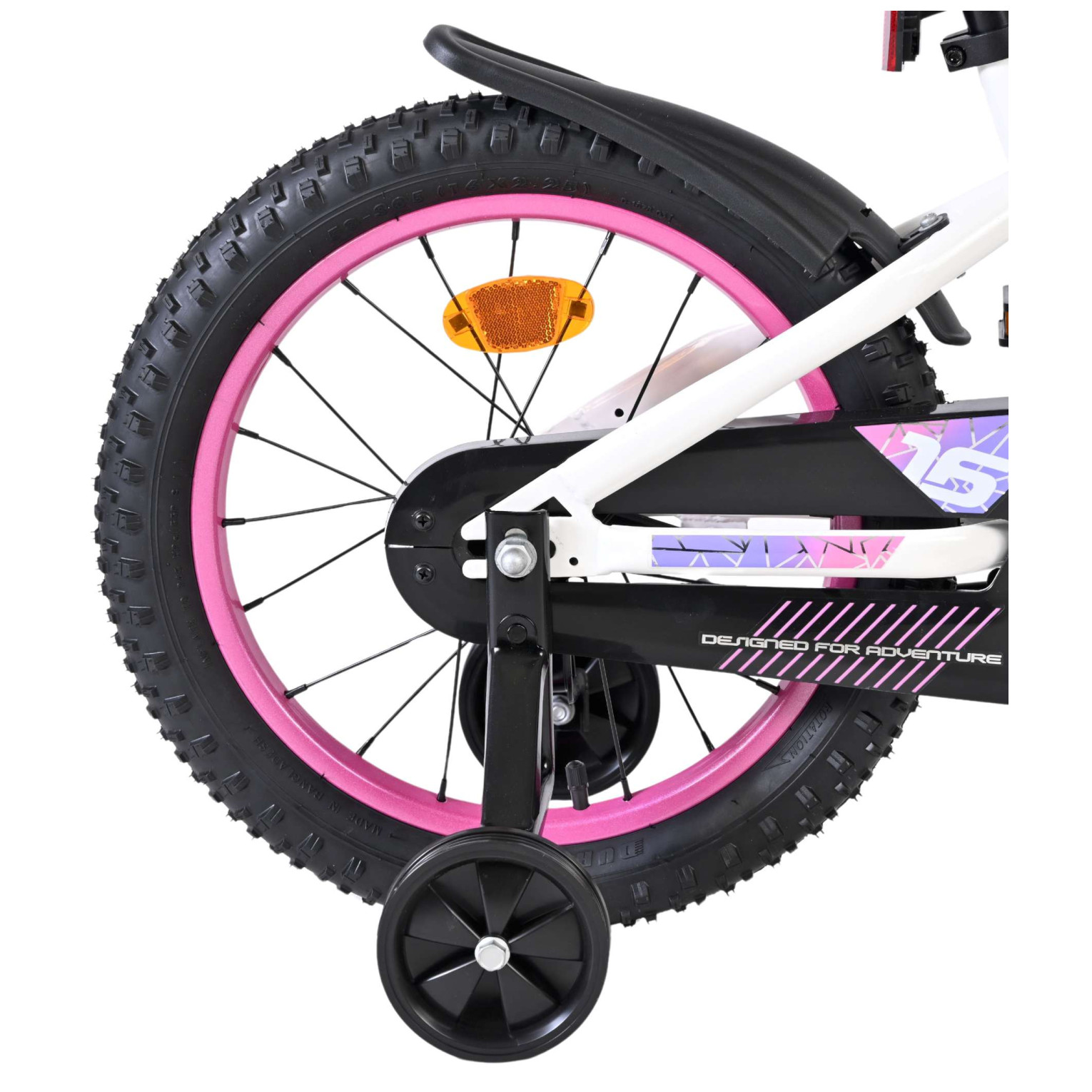 Volare Lily Fiets - 16 inch - Wit Roze Paars