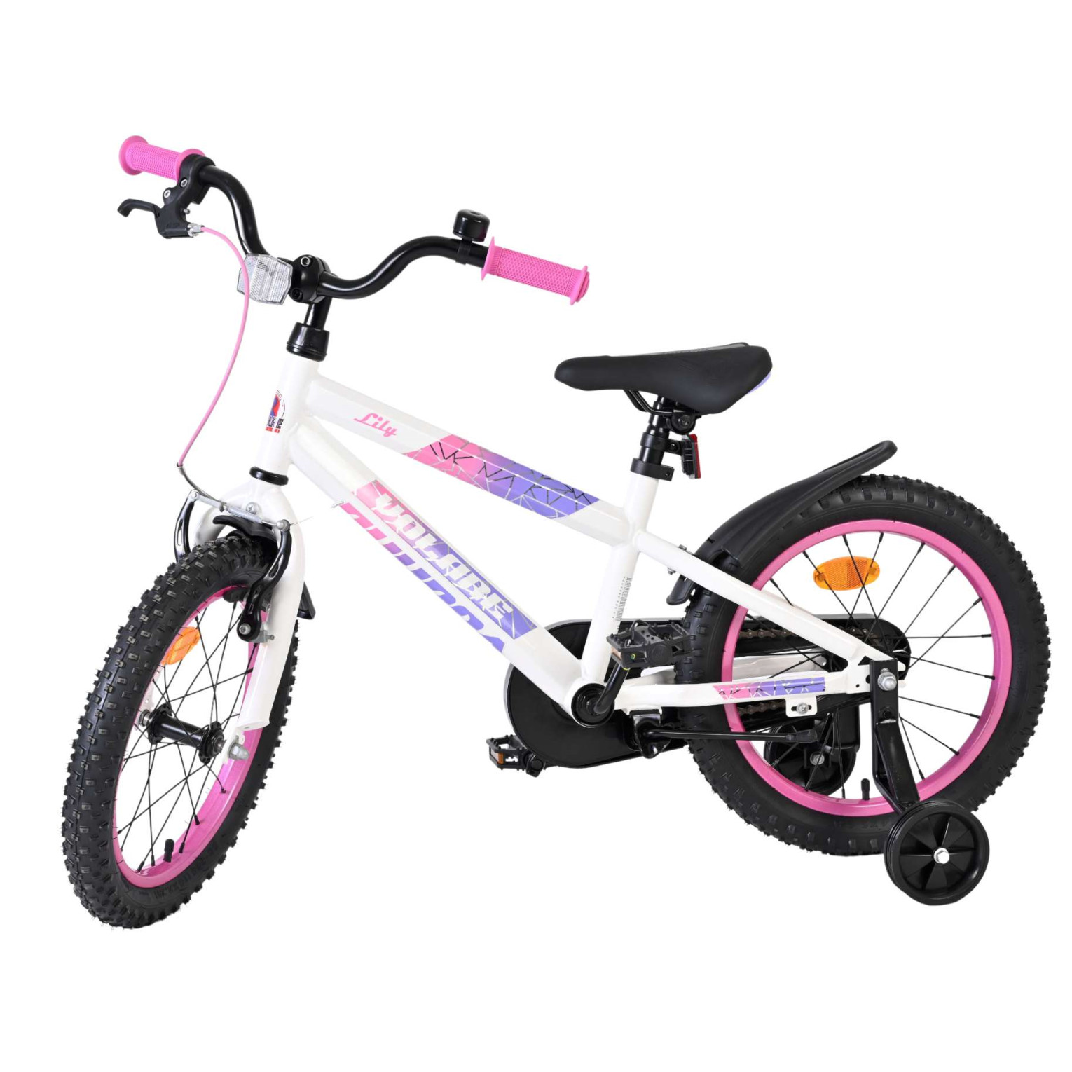 Volare Lily Fiets - 16 inch - Wit Roze Paars