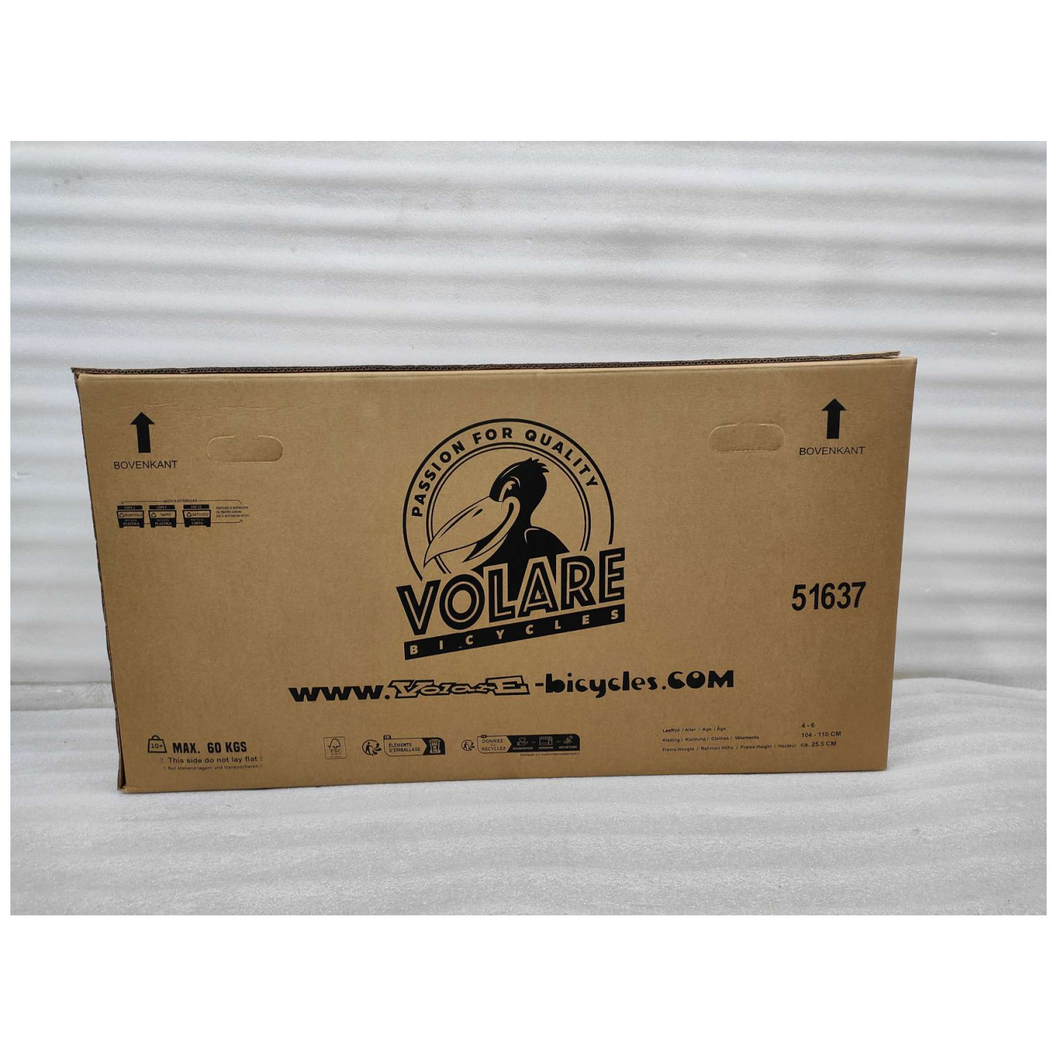 Volare Lily Fiets - 16 inch - Wit Roze Paars