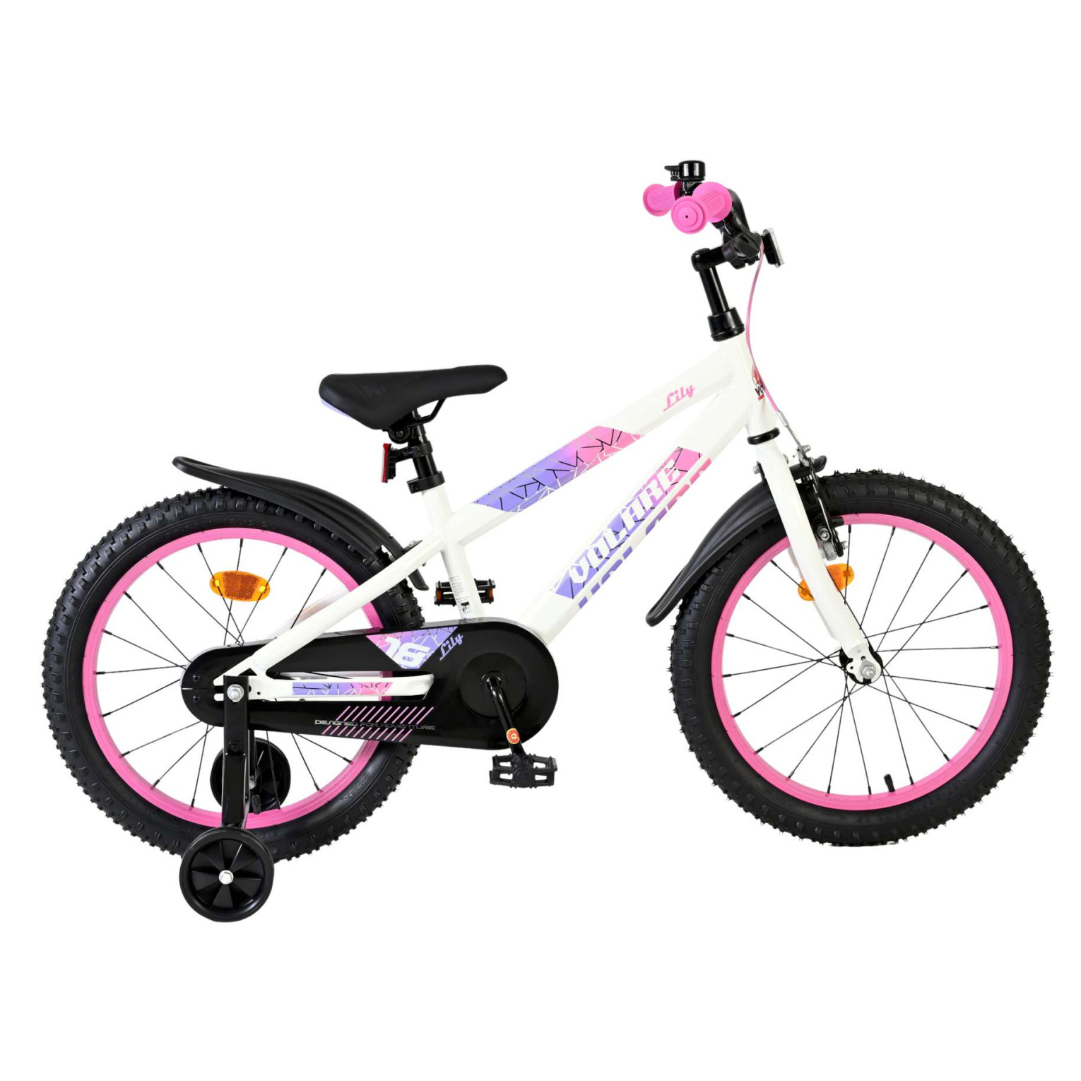 Volare Lily Fiets - 18 inch - Wit Roze Paars