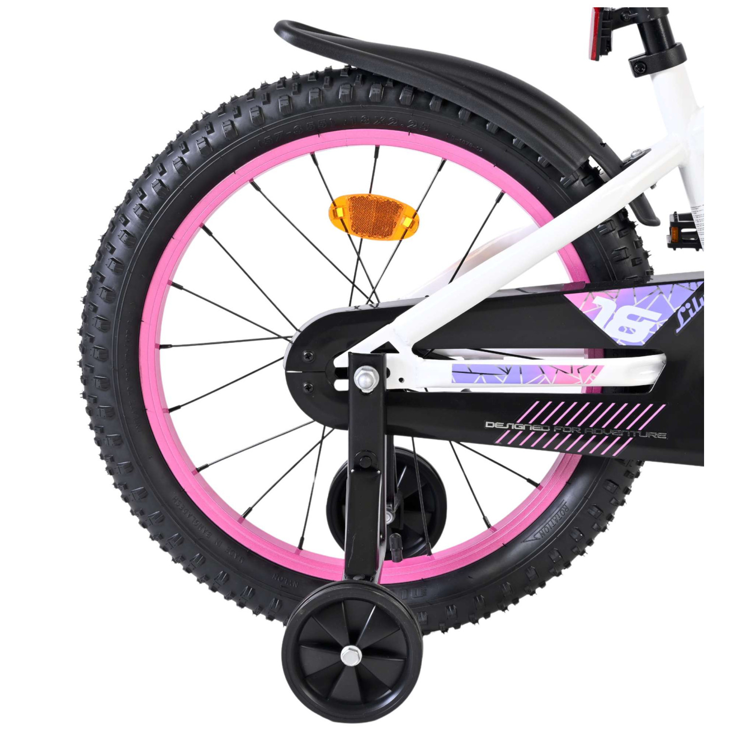 Volare Lily Fiets - 18 inch - Wit Roze Paars