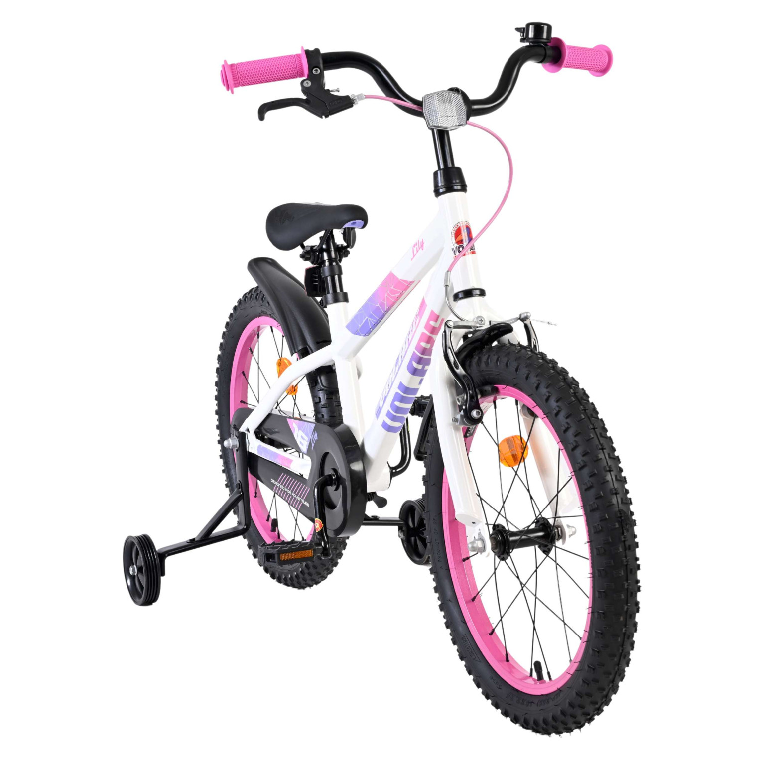 Volare Lily Fiets - 18 inch - Wit Roze Paars