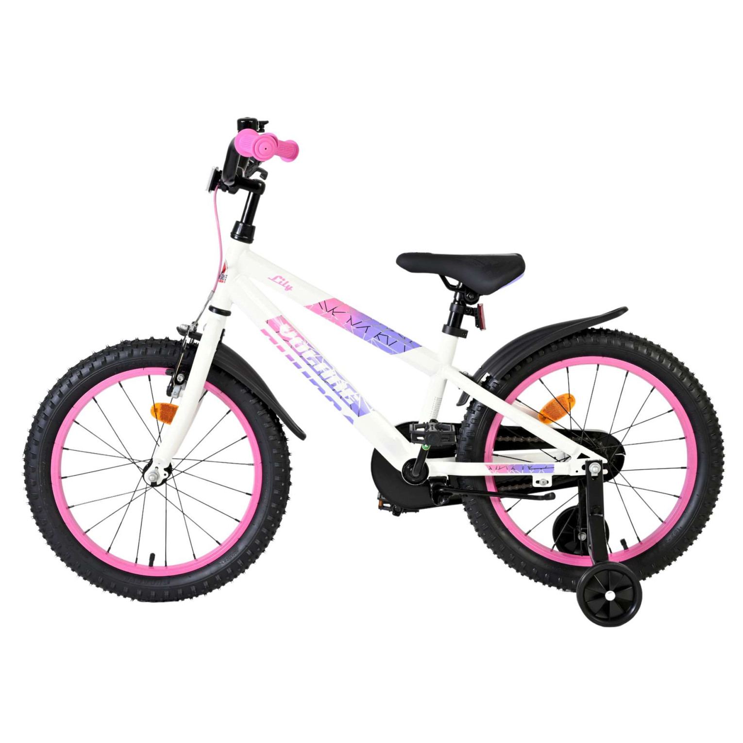 Volare Lily Fiets - 18 inch - Wit Roze Paars