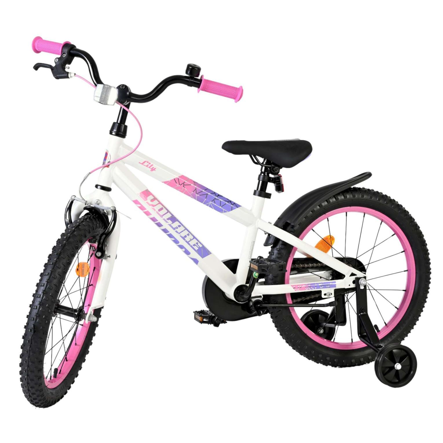 Volare Lily Fiets - 18 inch - Wit Roze Paars