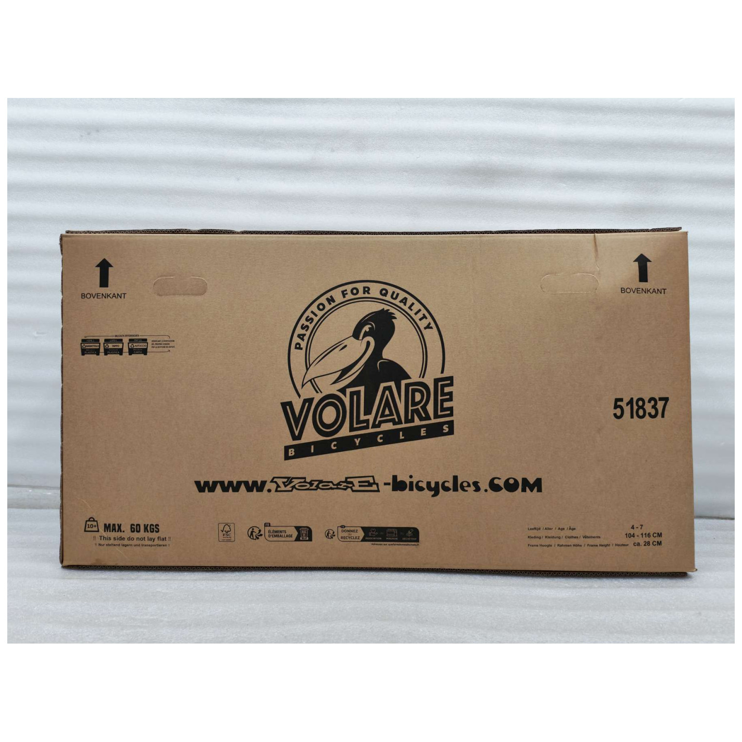 Volare Lily Fiets - 18 inch - Wit Roze Paars