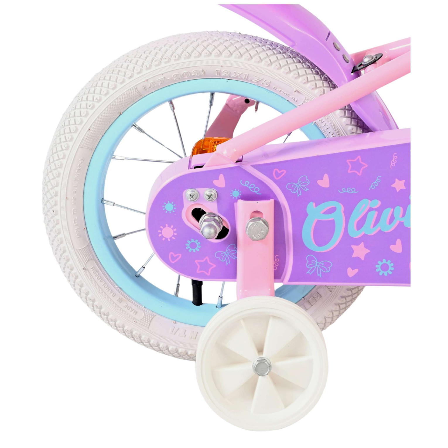 Volare Olivia Fiets - 12 inch - Roze