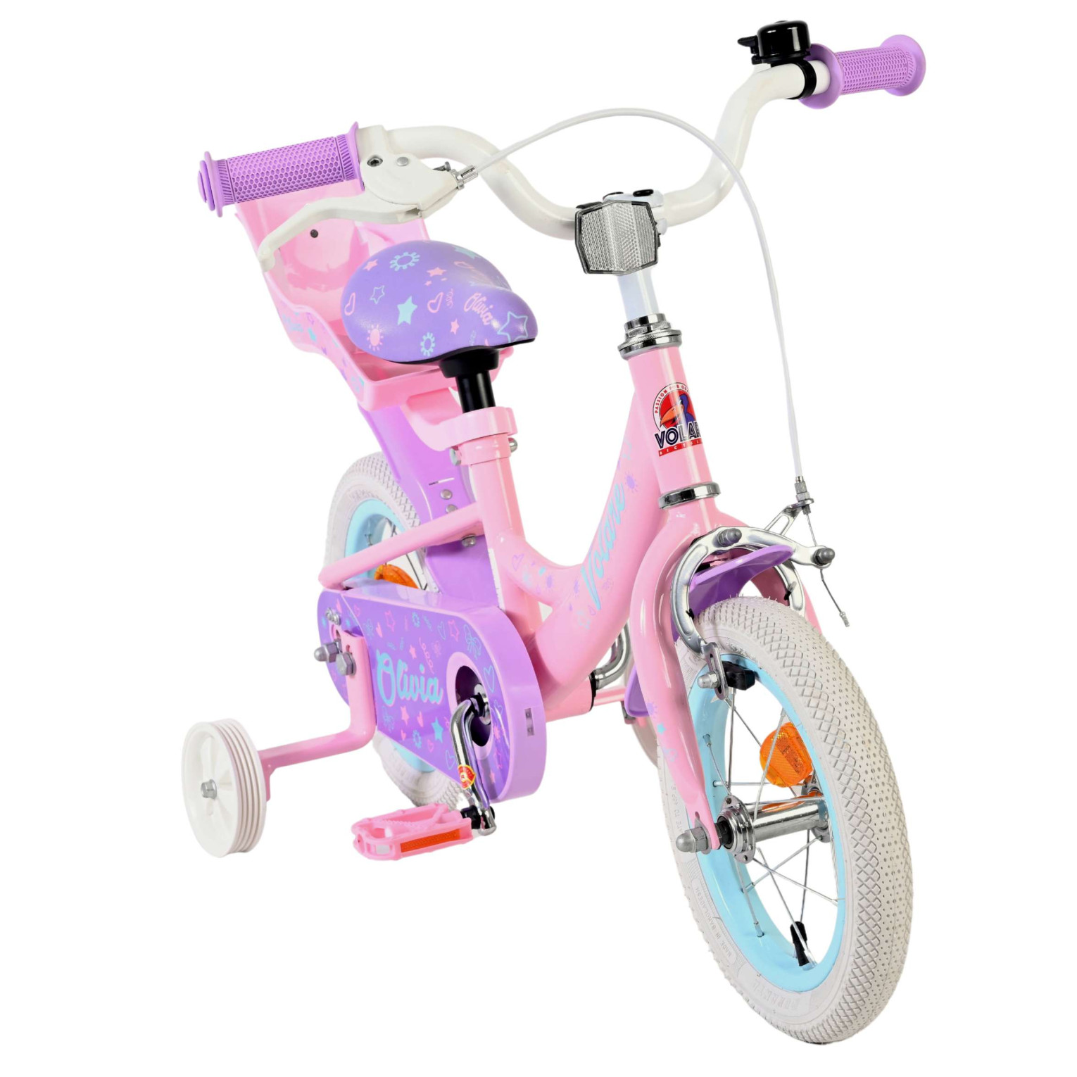 Volare Olivia Fiets - 12 inch - Roze