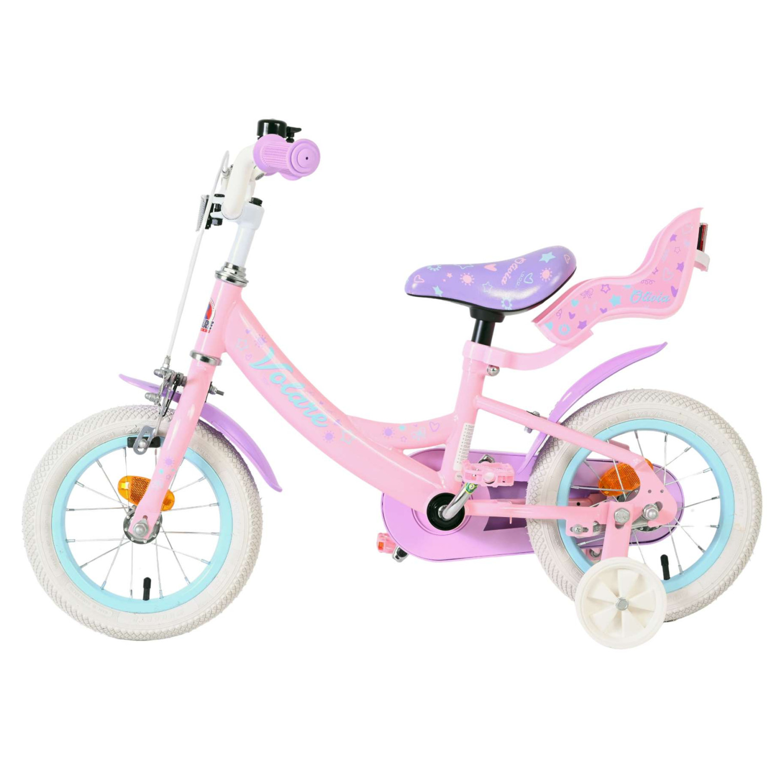 Volare Olivia Fiets - 12 inch - Roze