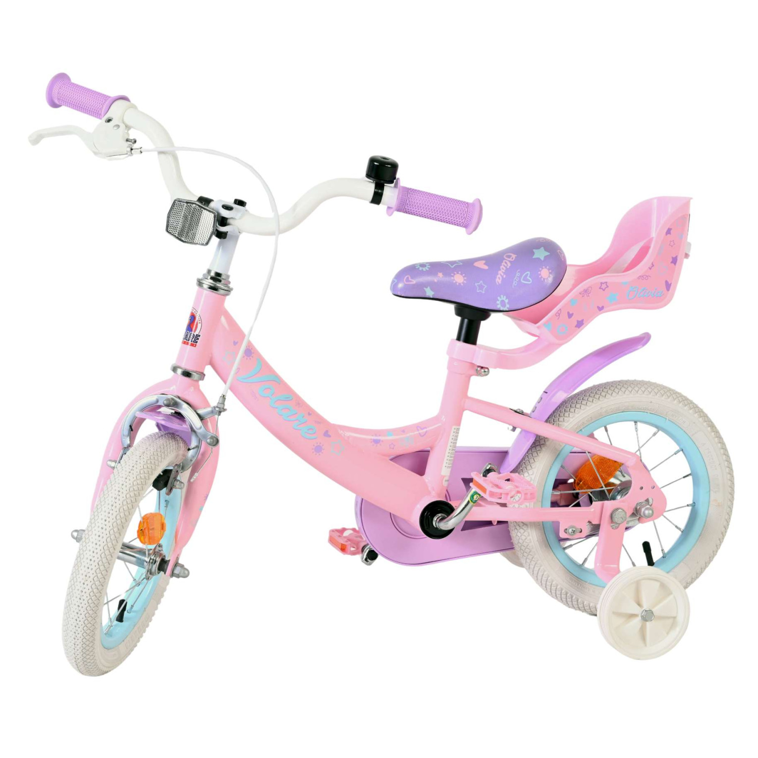 Volare Olivia Fiets - 12 inch - Roze