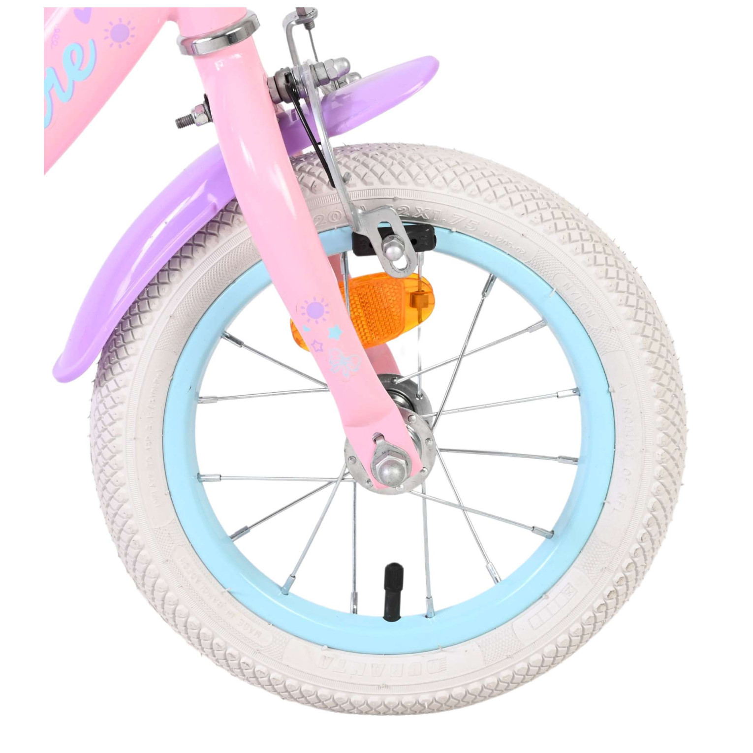 Volare Olivia Fiets - 12 inch - Roze - Twee handremmen