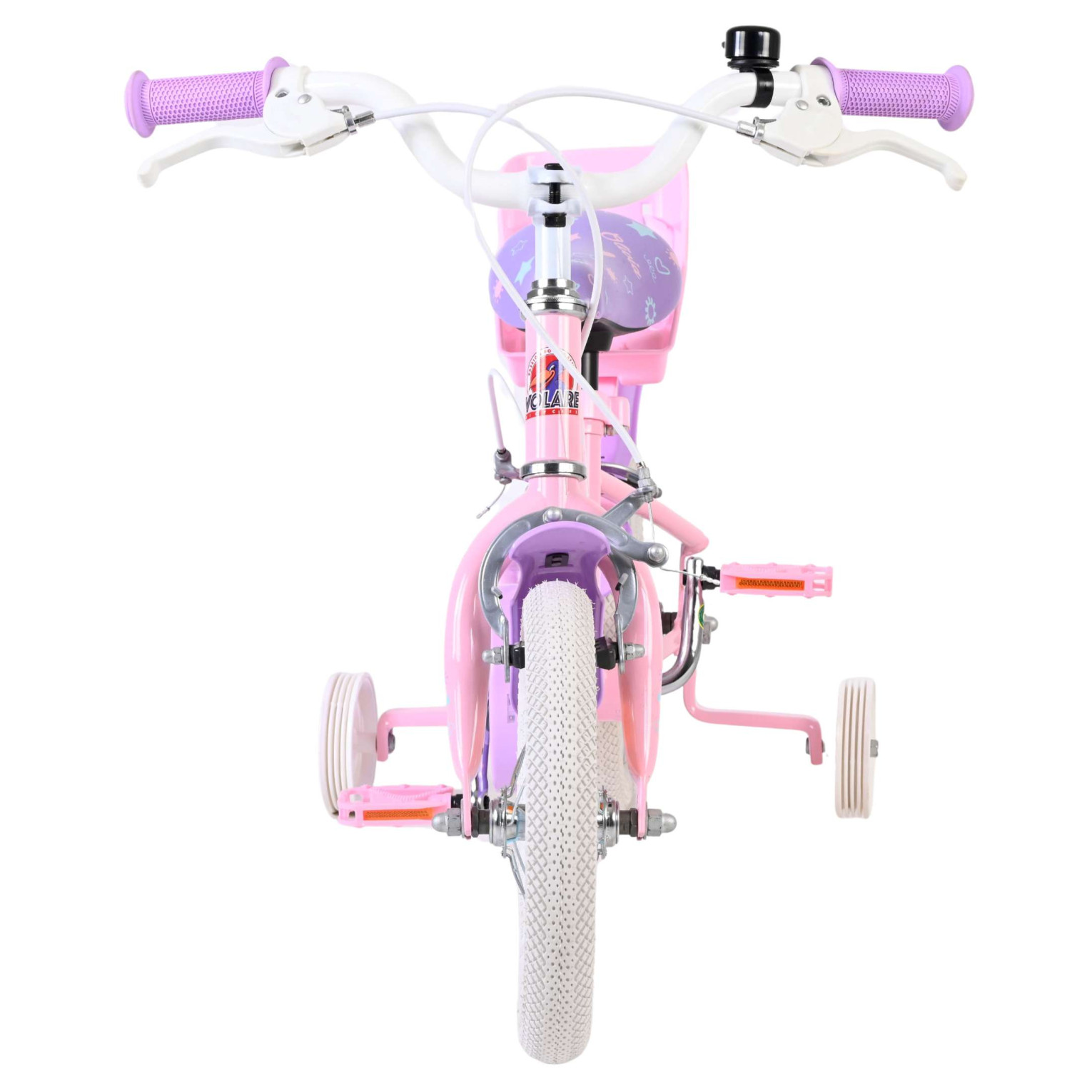 Volare Olivia Fiets - 12 inch - Roze - Twee handremmen