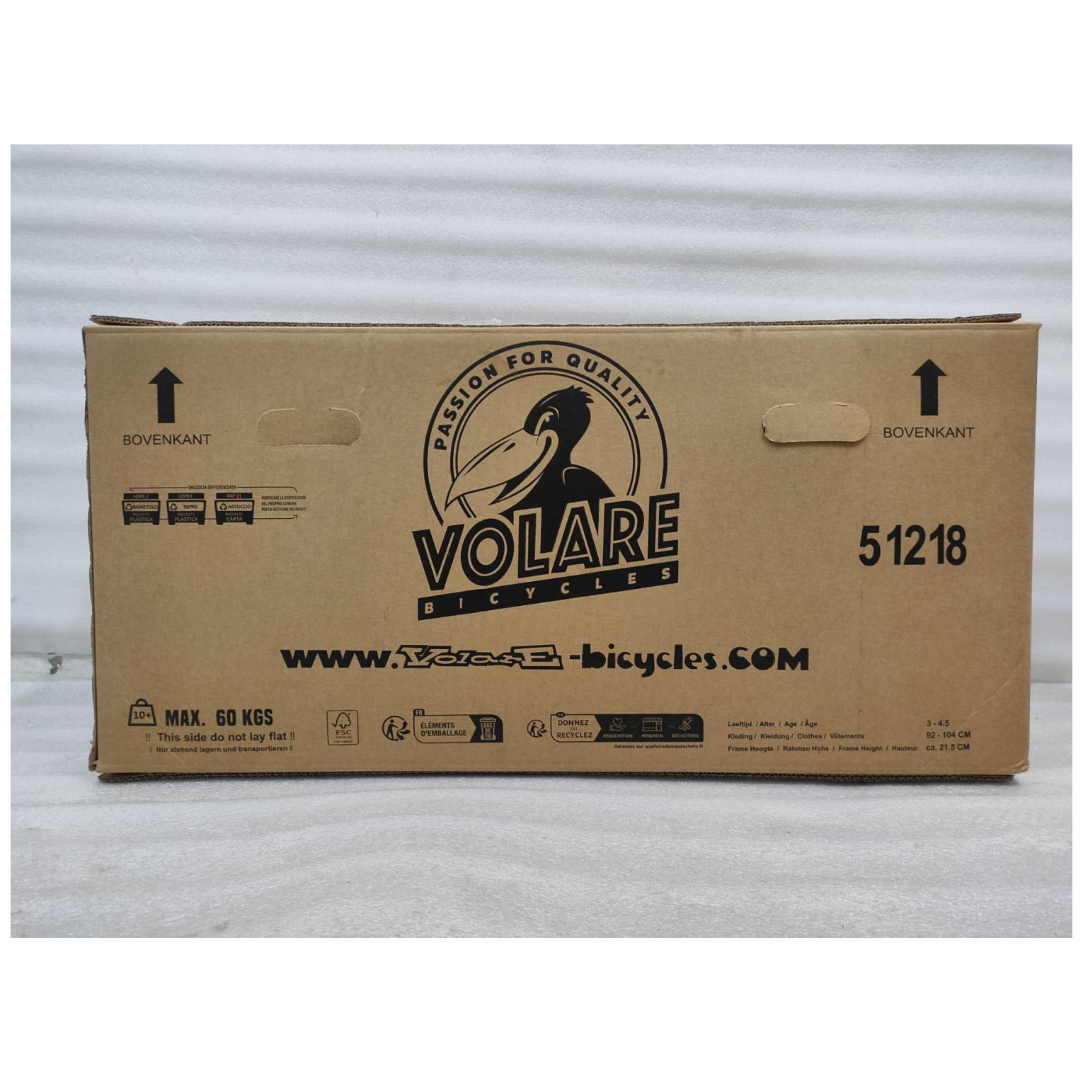 Volare Olivia Fiets - 12 inch - Roze - Twee handremmen