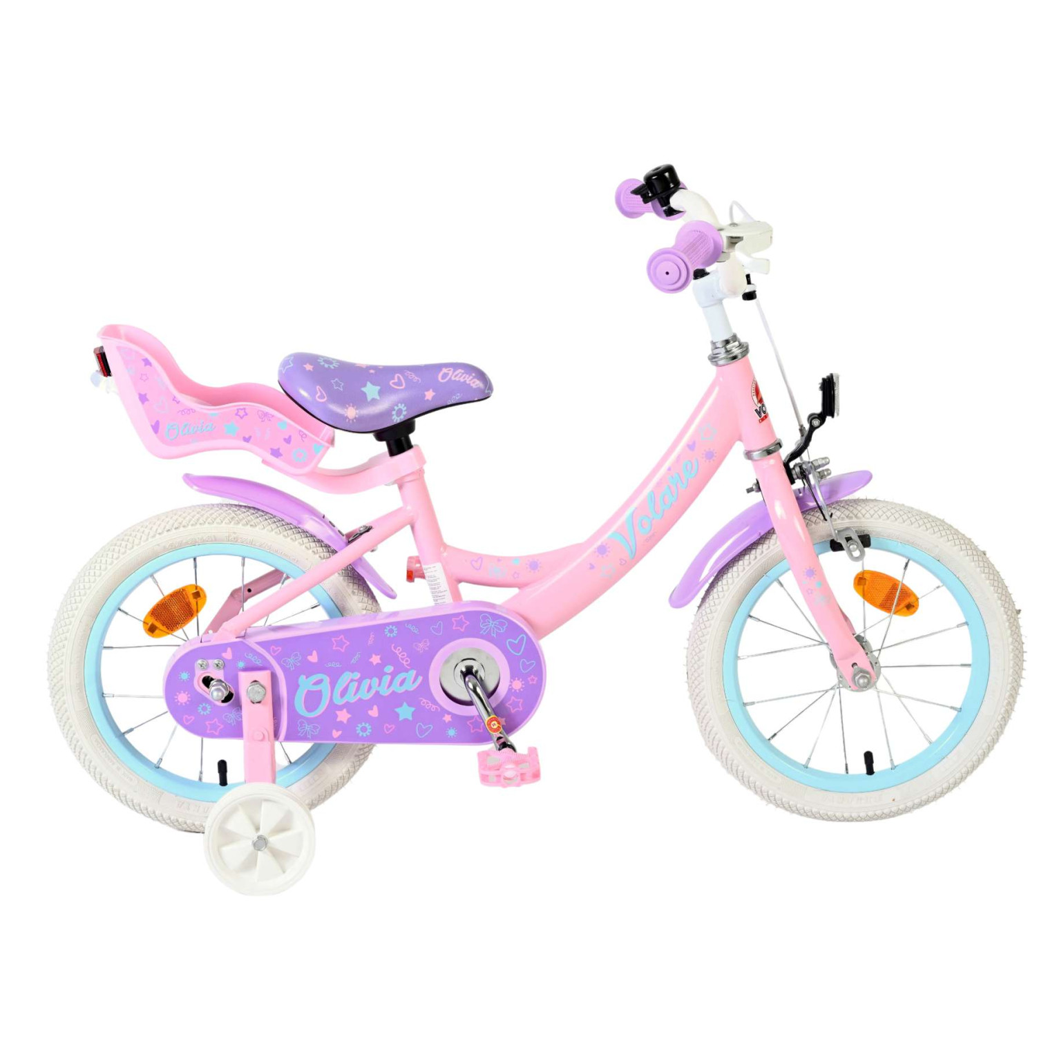 Volare Olivia Fiets - 14 inch - Roze