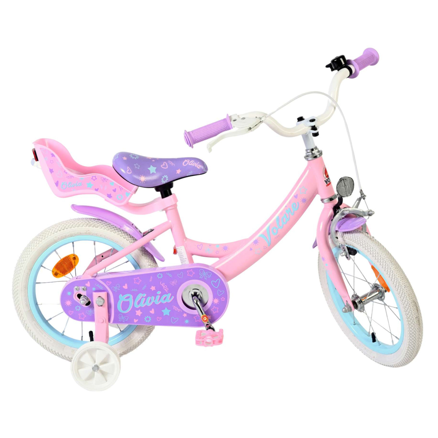 Volare Olivia Fiets - 14 inch - Roze