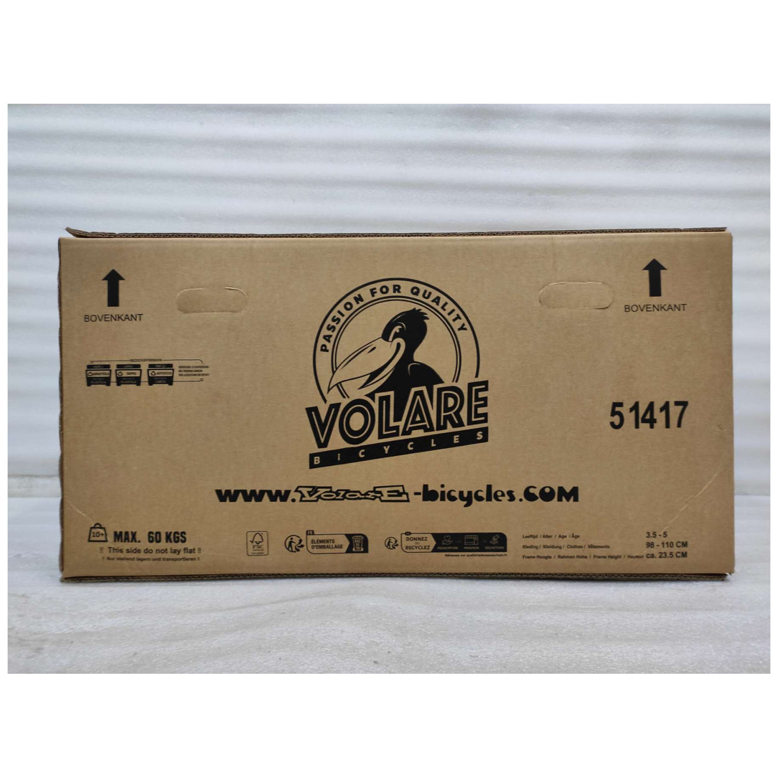 Volare Olivia Fiets - 14 inch - Roze