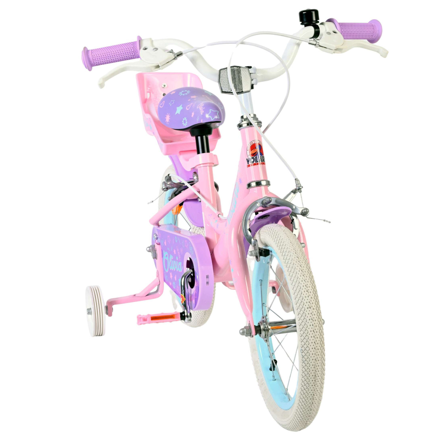 Volare Olivia Fiets - 14 inch - Roze - Twee Handremmen