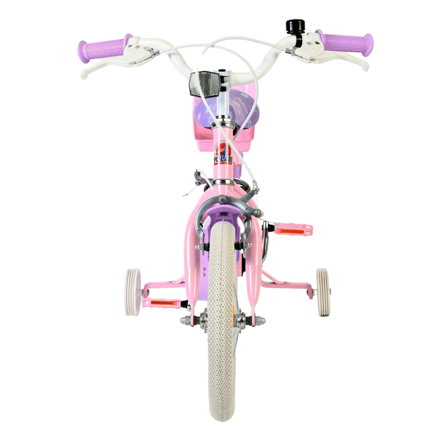 Volare Olivia Fiets - 14 inch - Roze - Twee Handremmen
