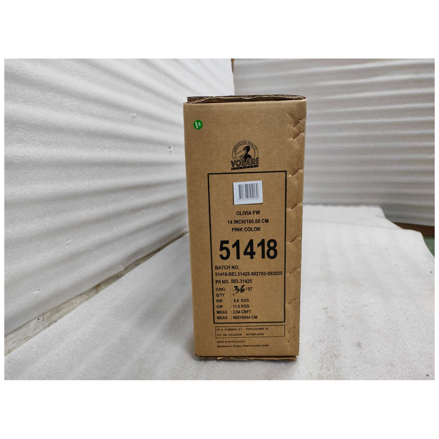 Volare Olivia Fiets - 14 inch - Roze - Twee Handremmen