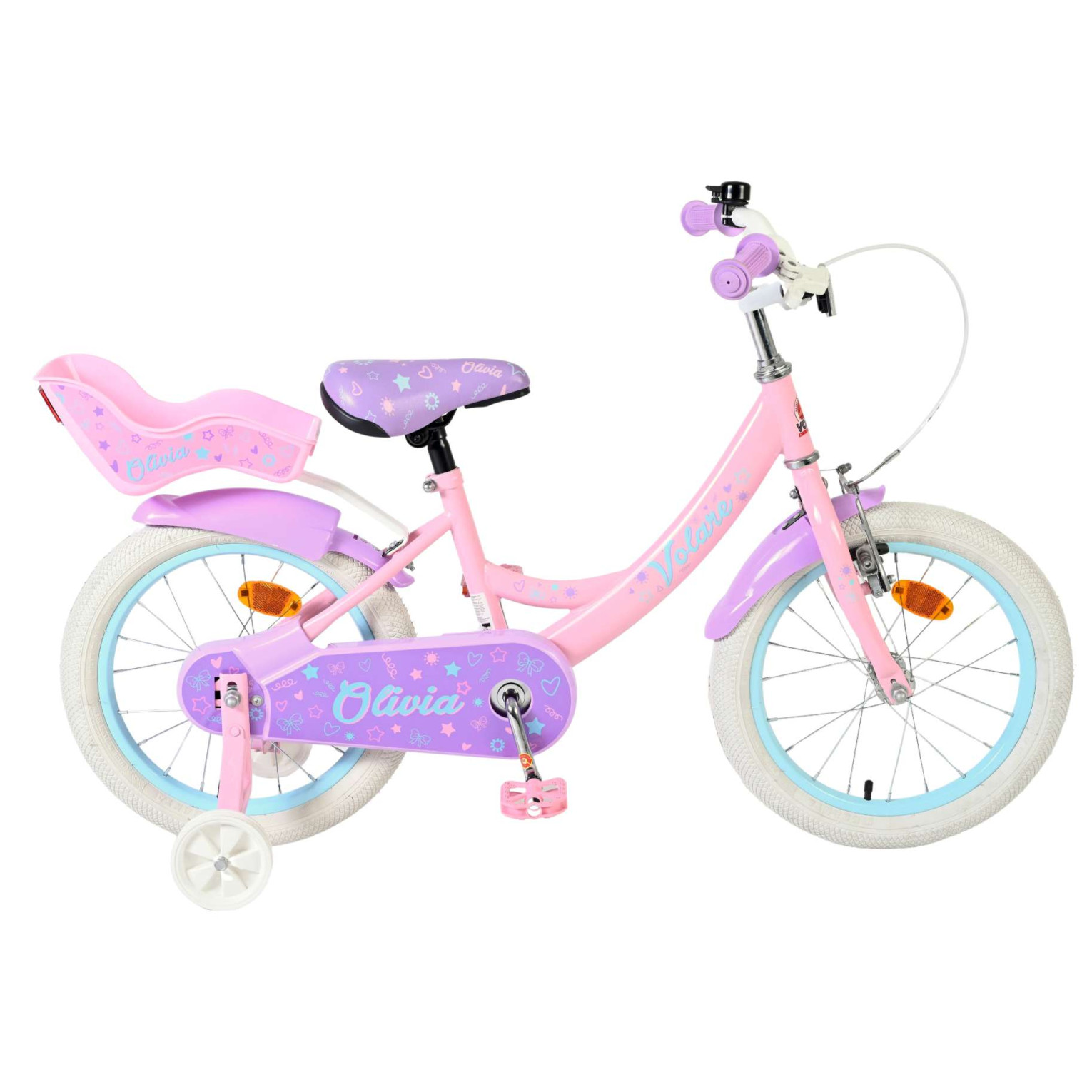 Volare Olivia Fiets - 16 inch - Roze