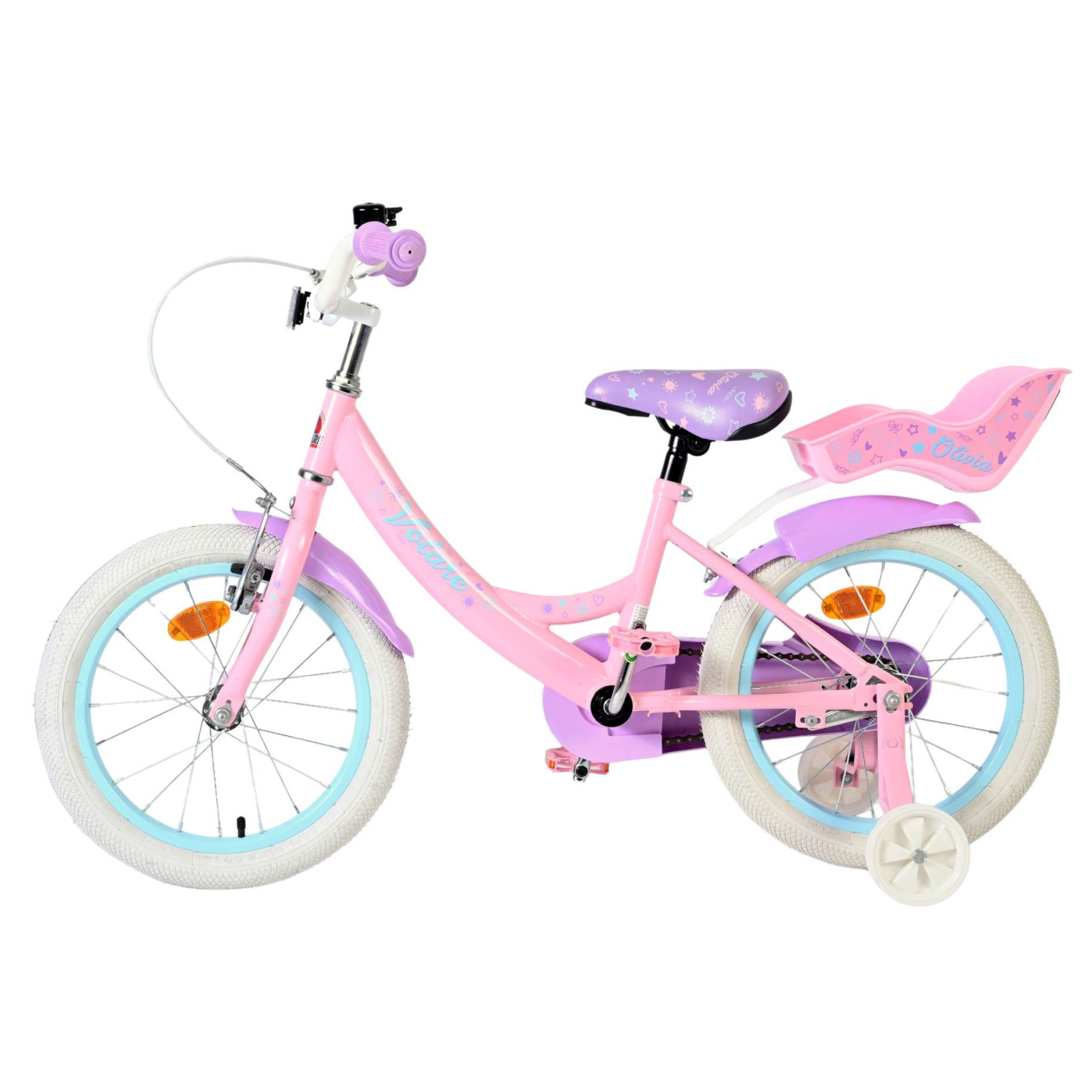 Volare Olivia Fiets - 16 inch - Roze