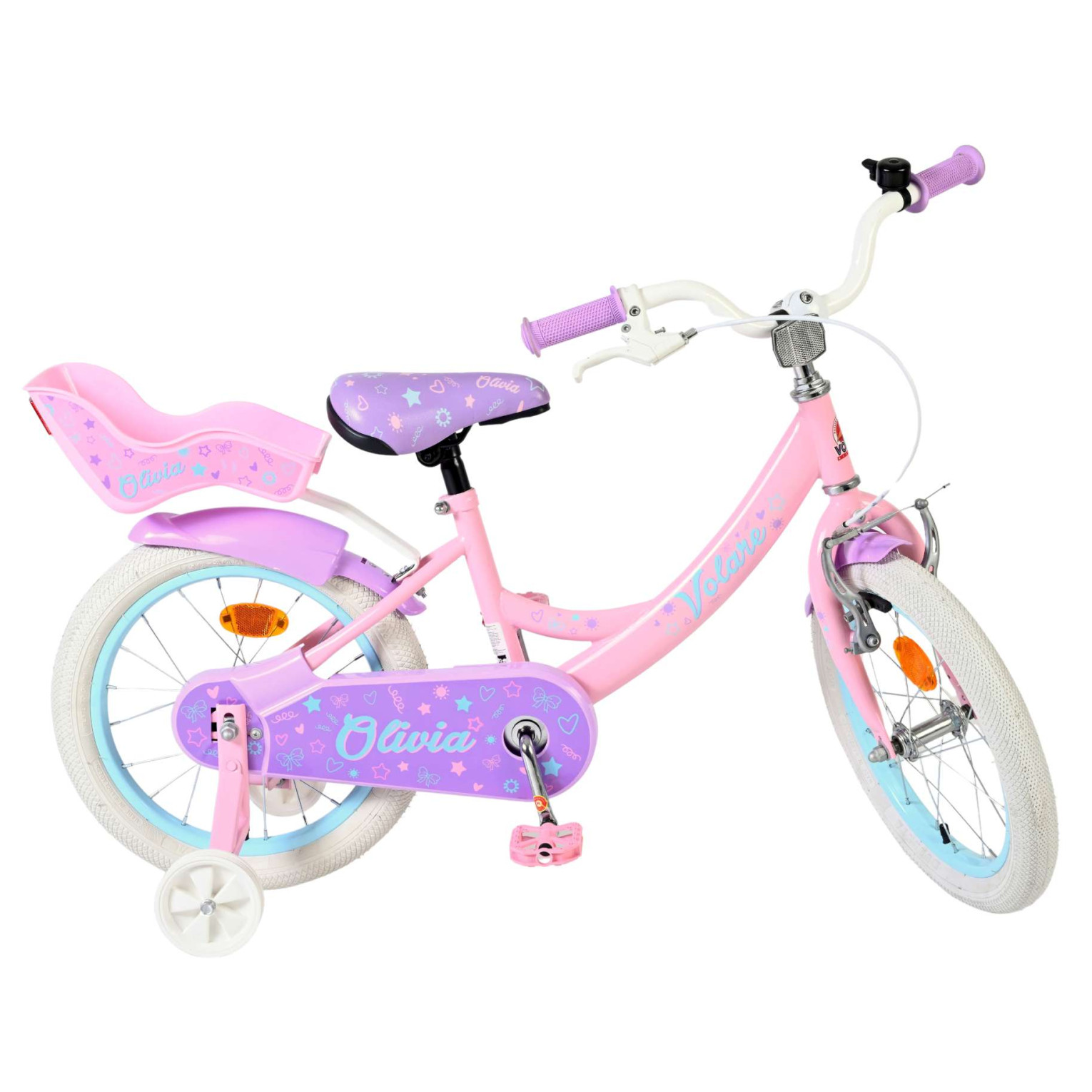 Volare Olivia Fiets - 16 inch - Roze