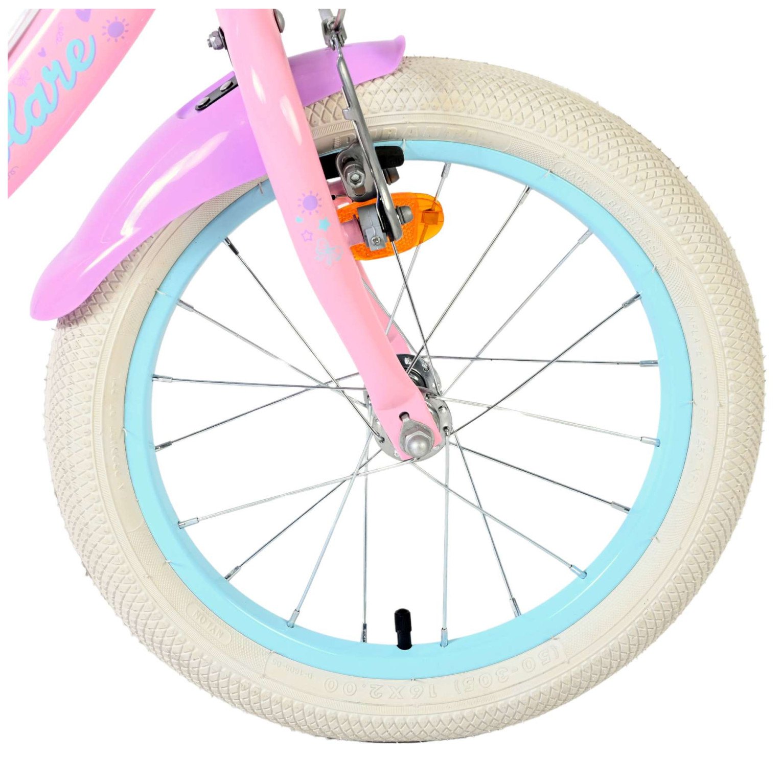 Volare Olivia Fiets - 16 inch - Roze - Twee Handremmen