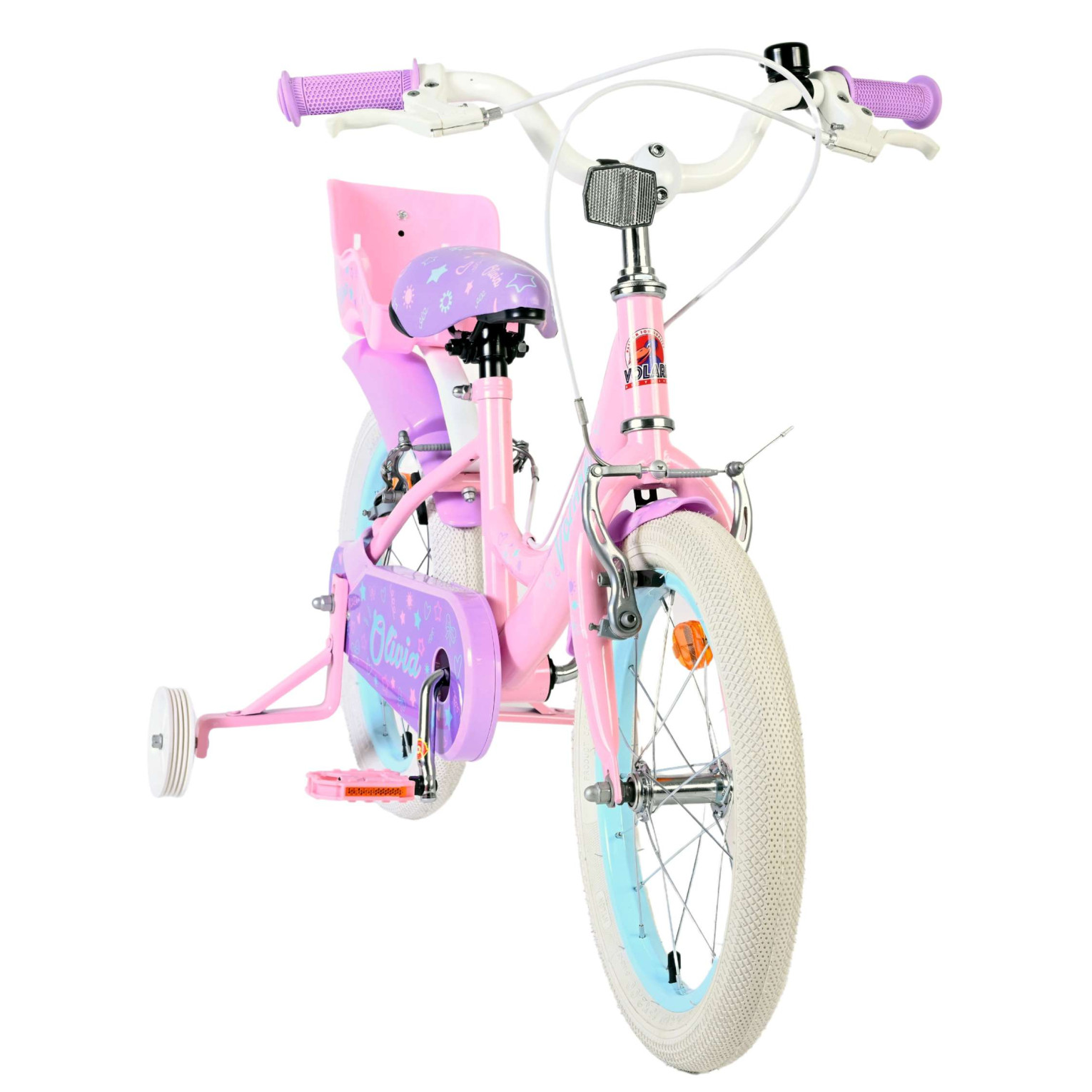 Volare Olivia Fiets - 16 inch - Roze - Twee Handremmen