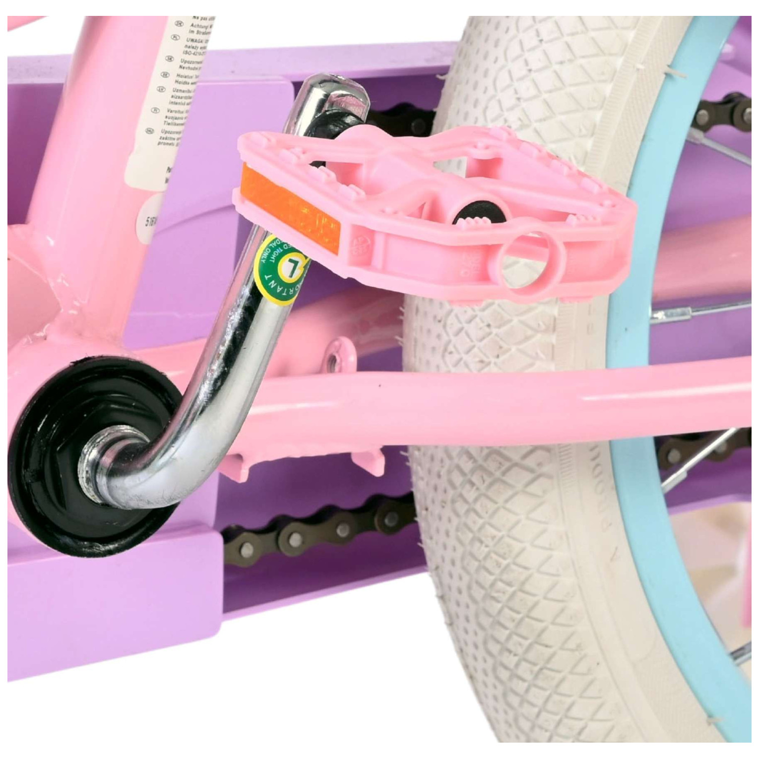 Volare Olivia Fiets - 16 inch - Roze - Twee Handremmen