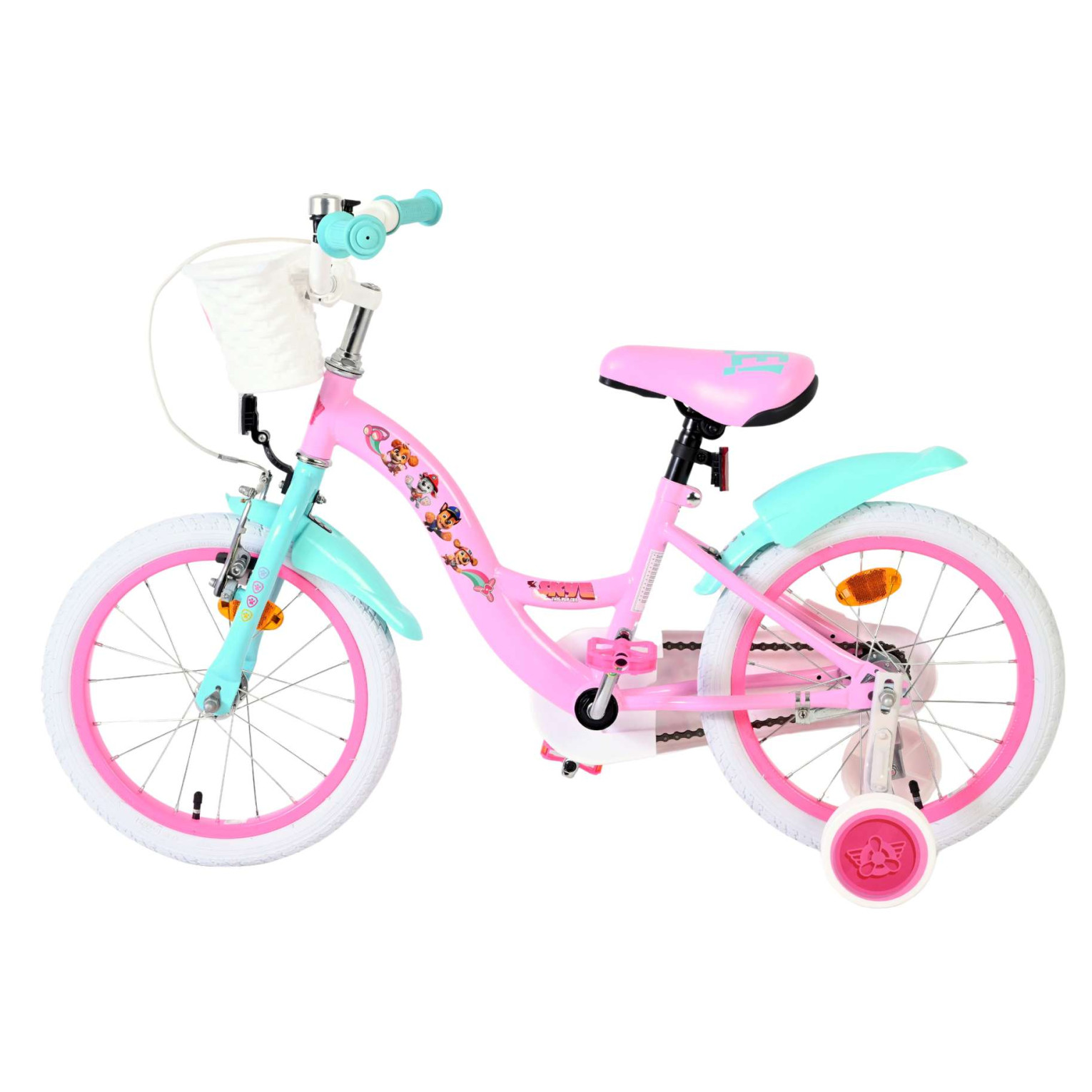 Paw Patrol Fiets - 16 inch - Roze