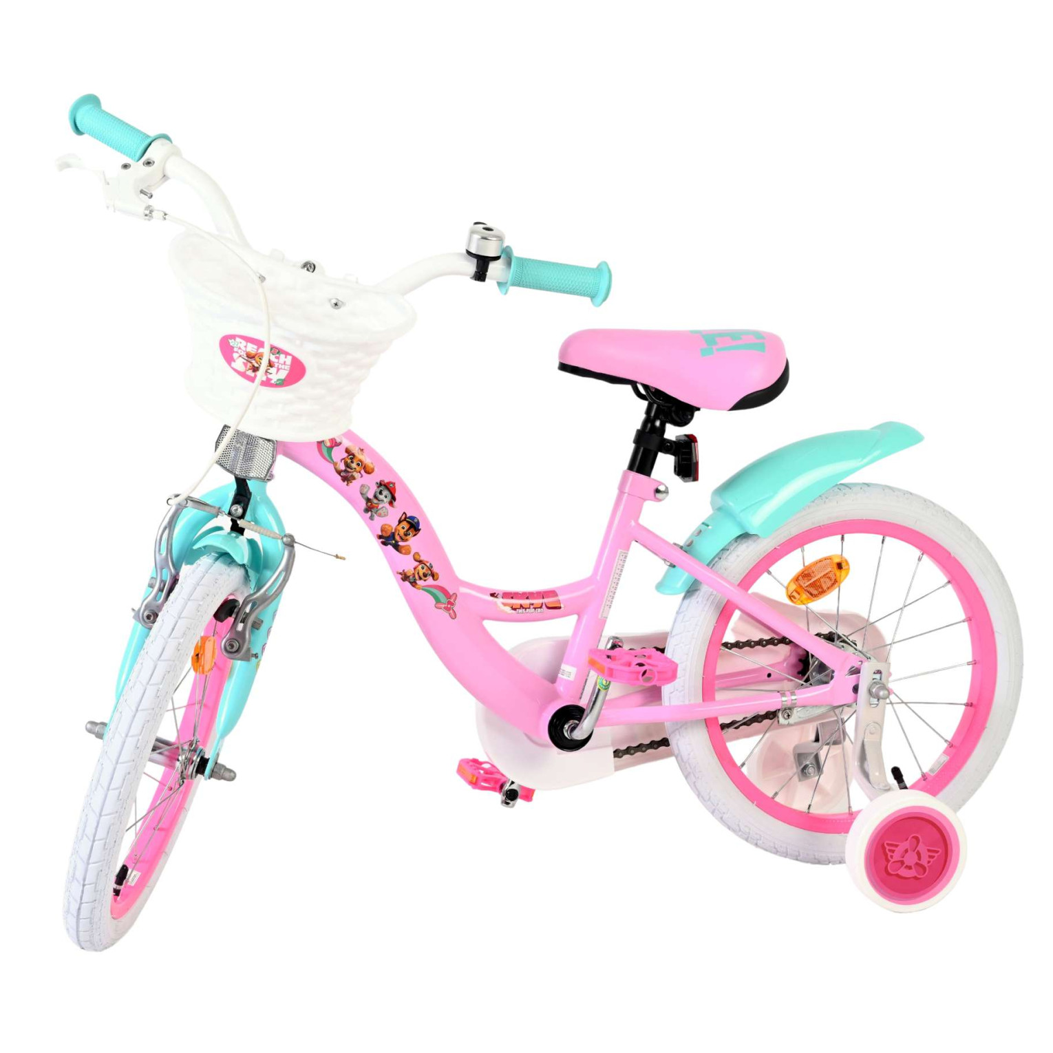 Paw Patrol Fiets - 16 inch - Roze