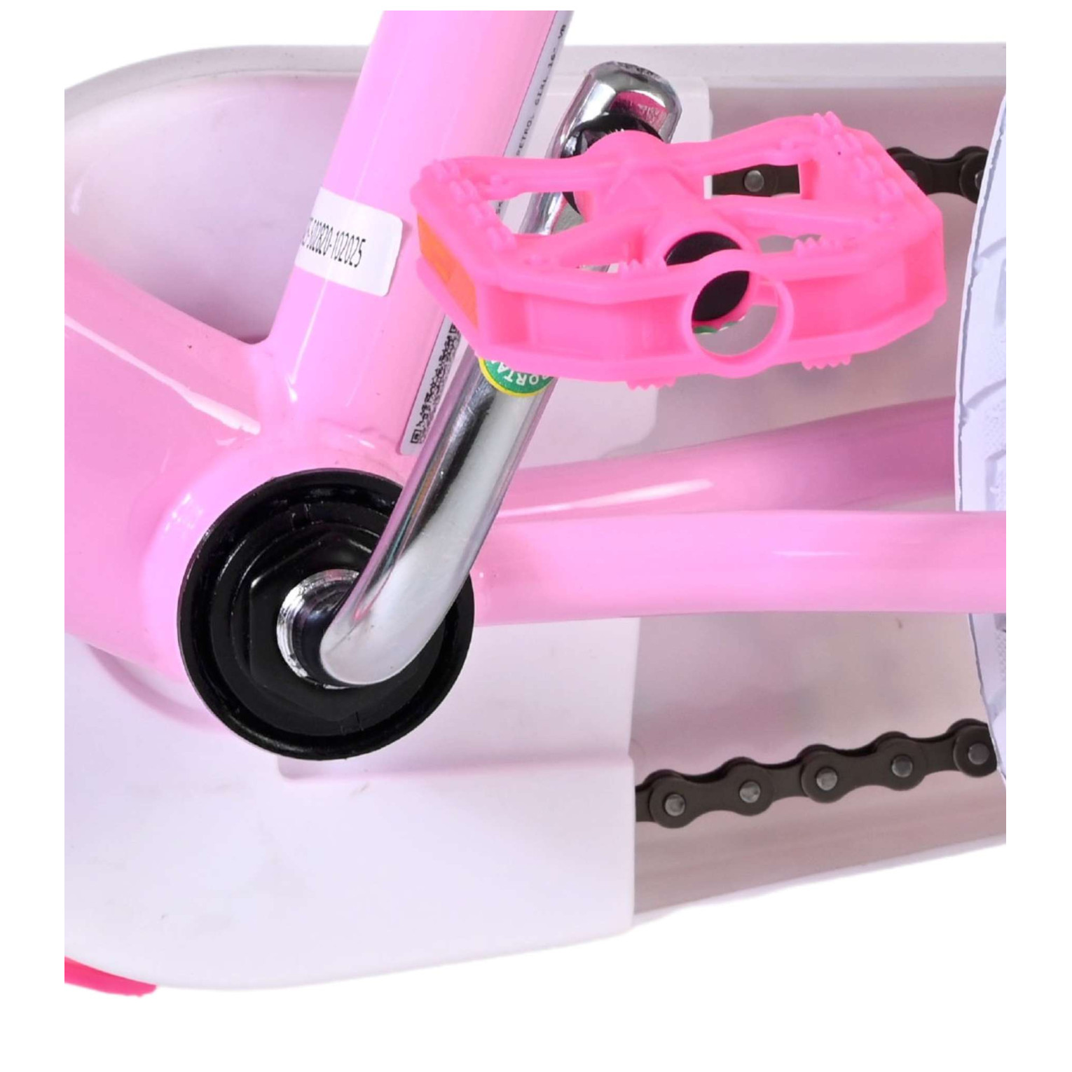 Paw Patrol Fiets - 16 inch - Roze - Twee handremmen