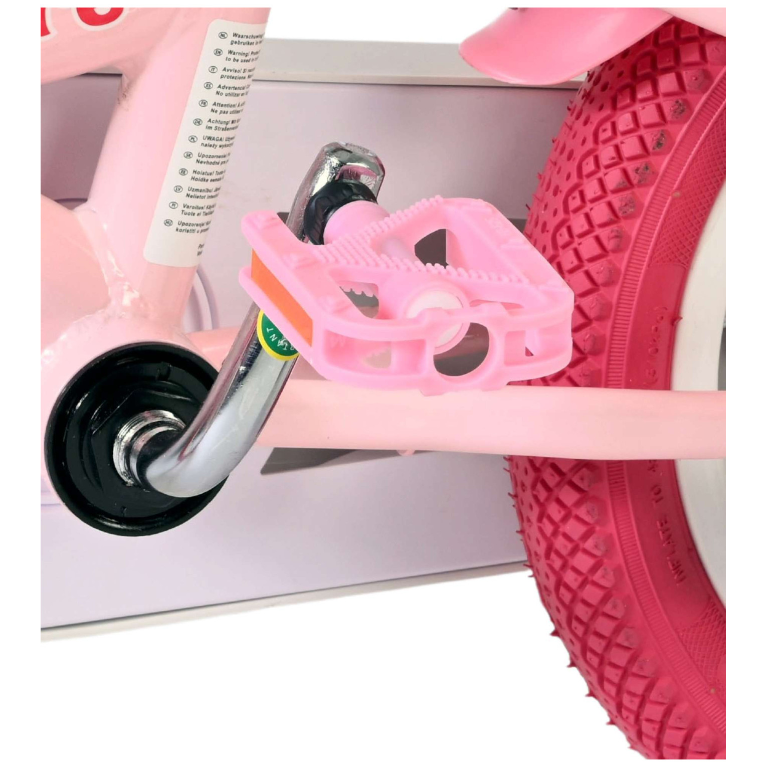 Volare Unicorn Fiets - 12 inch - Roze