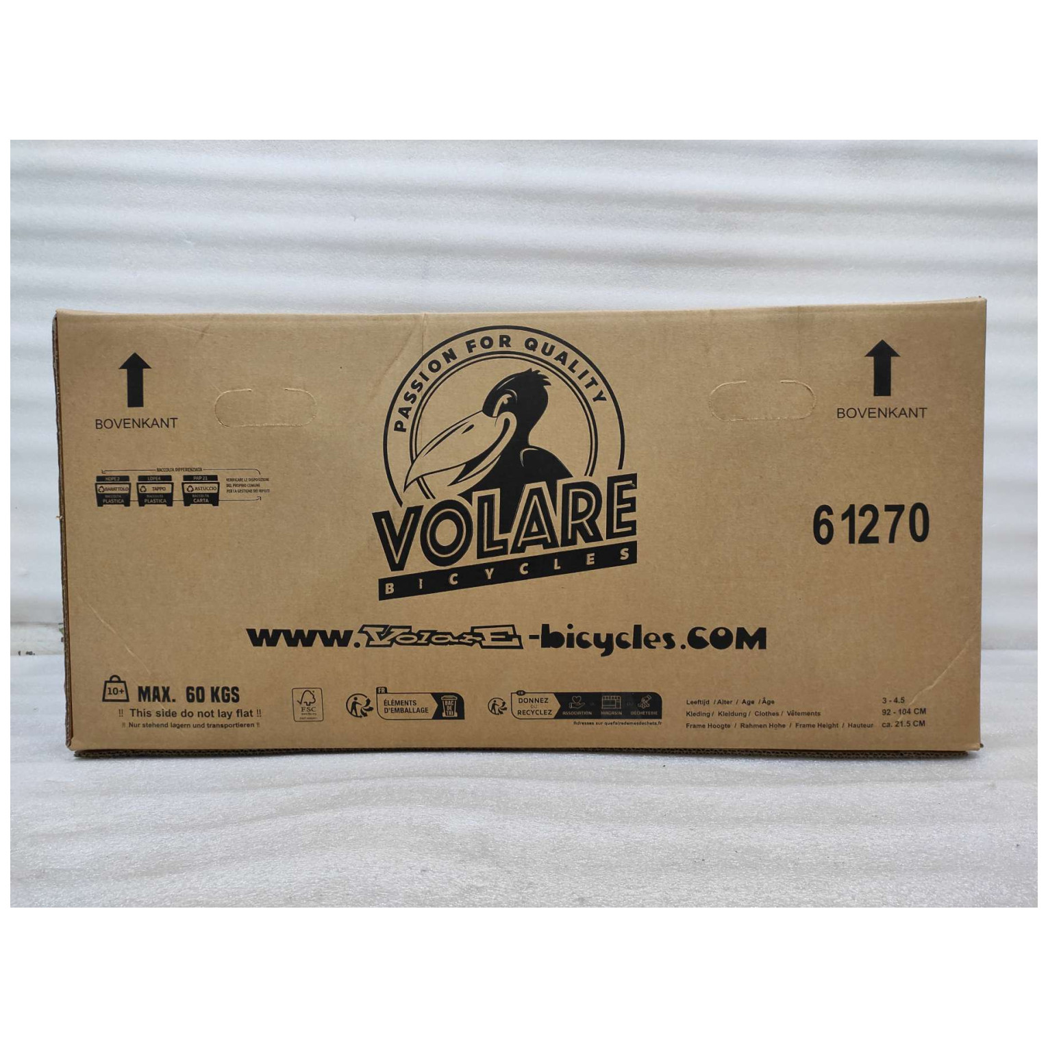 Volare Unicorn Fiets - 12 inch - Roze