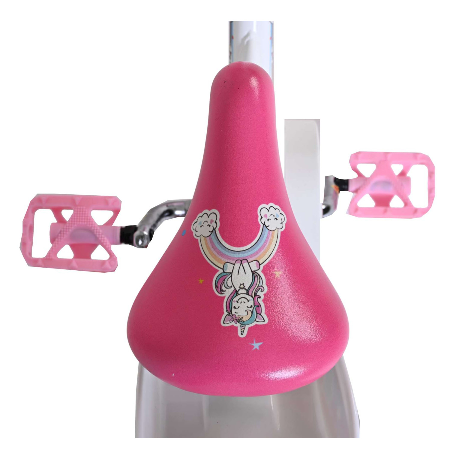 Volare Unicorn Fiets - 12 inch - Wit