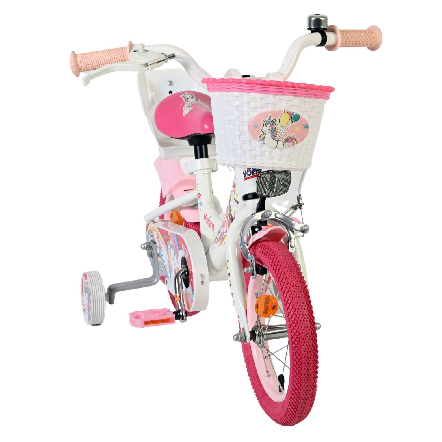 Volare Unicorn Fiets - 12 inch - Wit