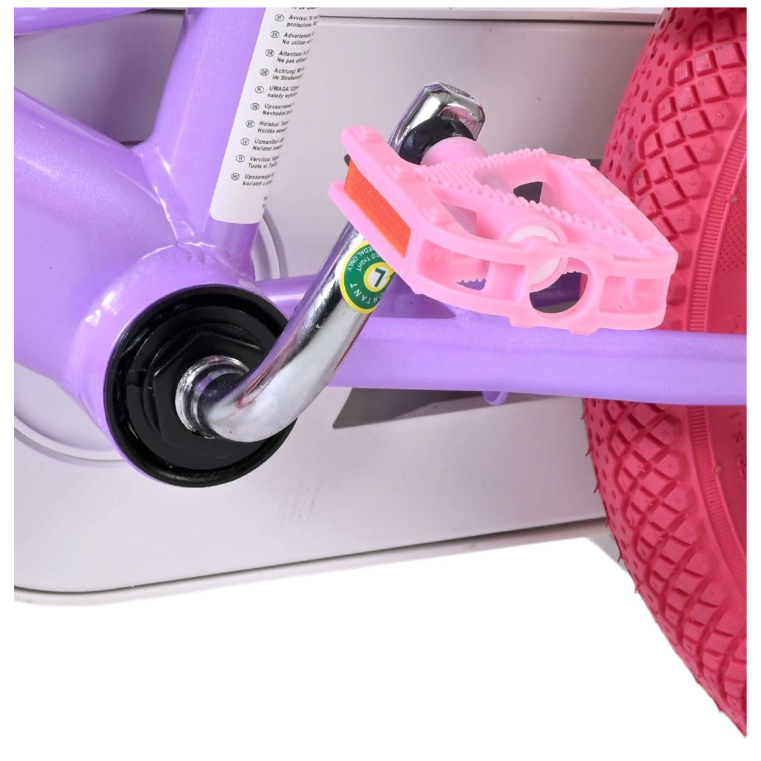 Volare Unicorn Fiets - 12 inch - Paars