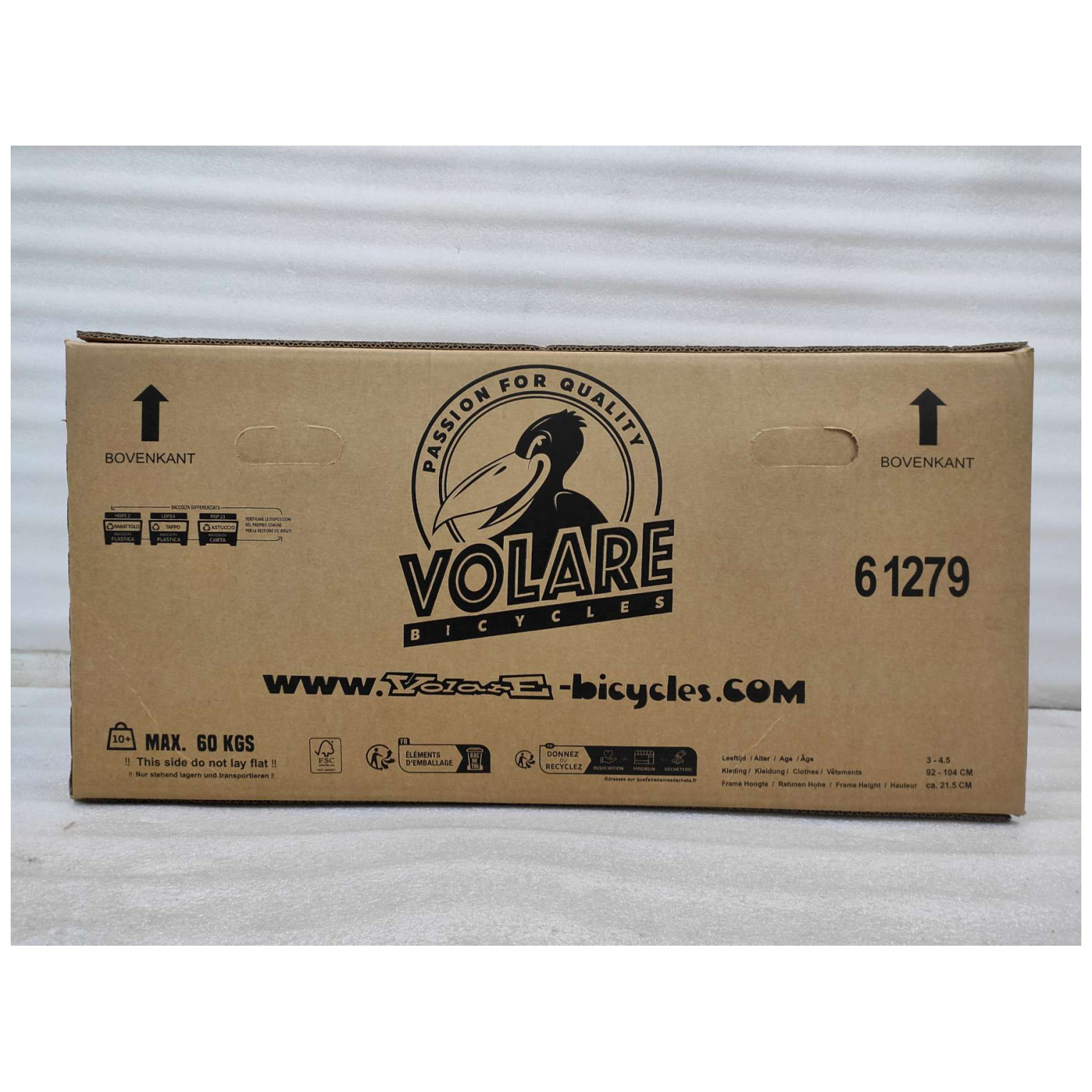 Volare Unicorn Fiets - 12 inch - Paars